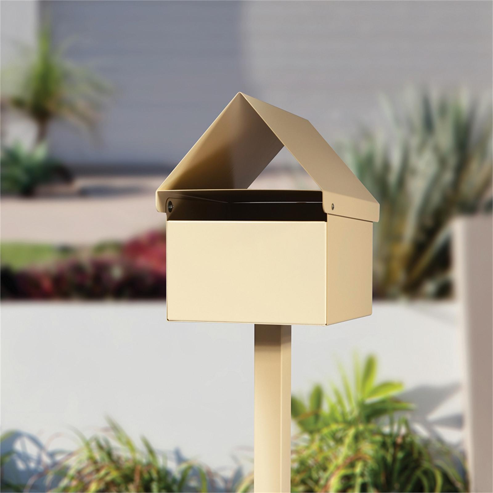 Sandleford Cream Triad Post Mounted Letterbox Bunnings Australia