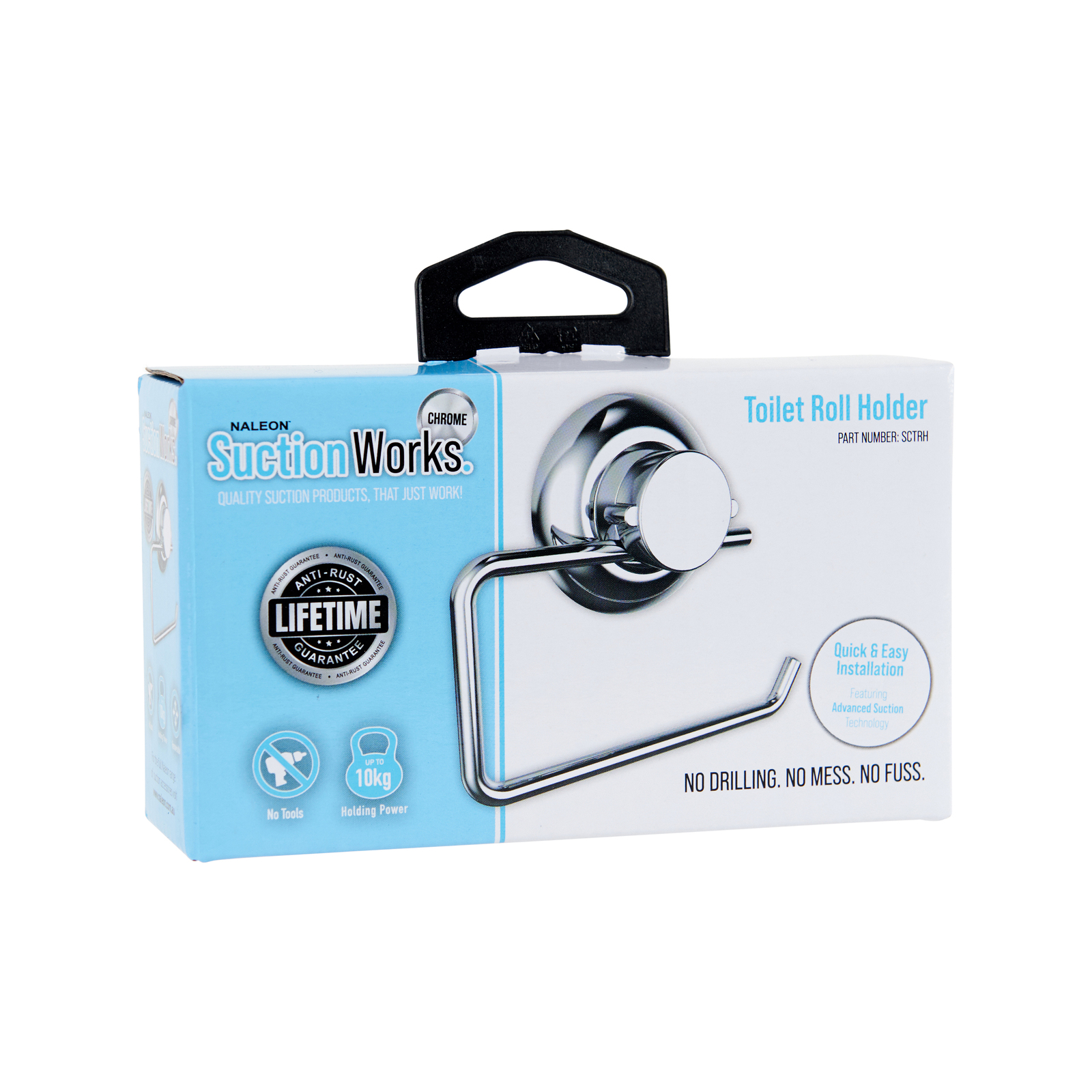 Naleon Chrome Suction Works Toilet Roll Holder Bunnings Australia