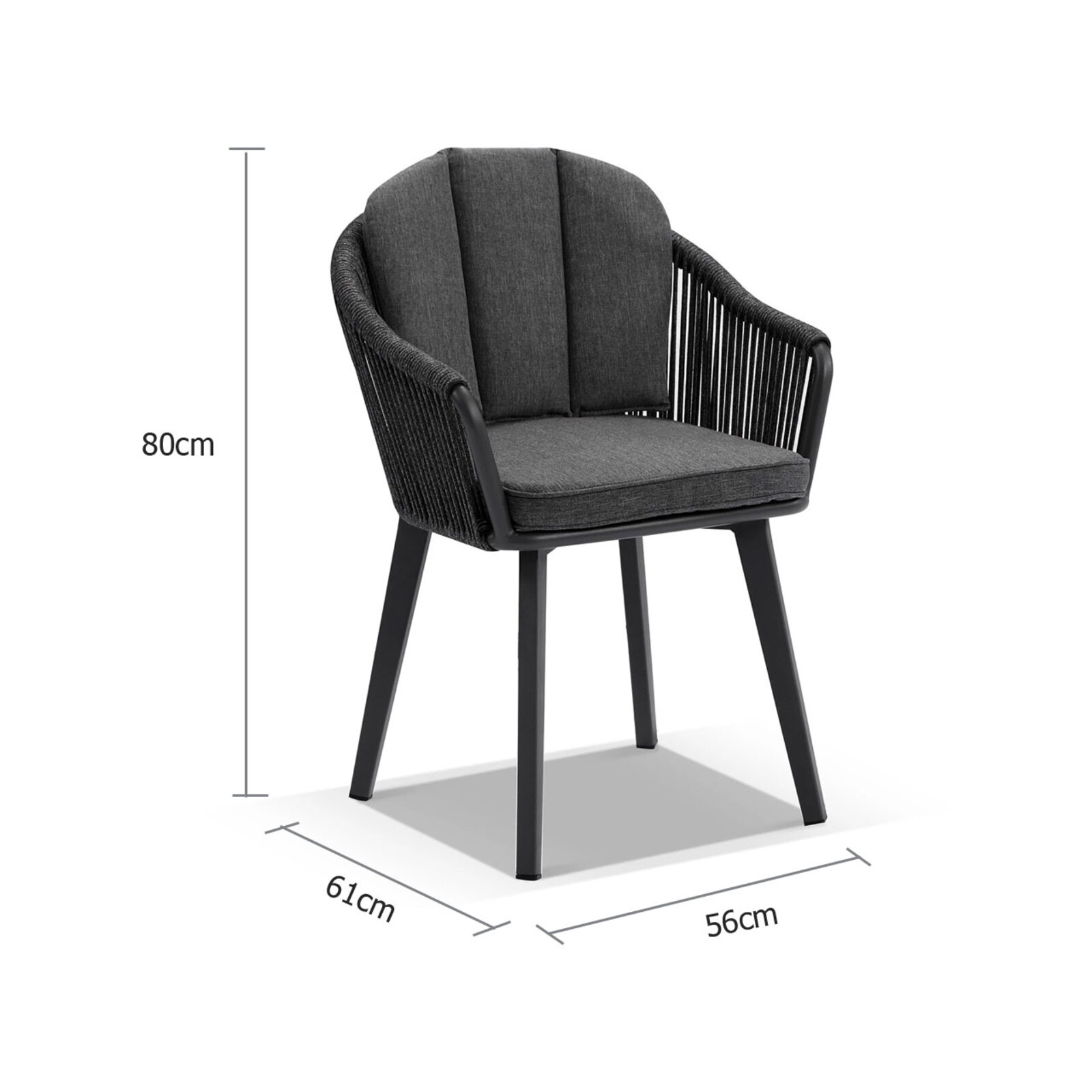 Alpine Outdoor Rope And Aluminium Dining Chair Bunnings Australia