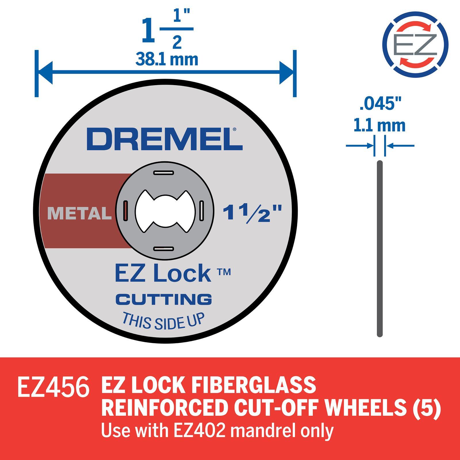 Dremel 38mm EZ Lock™ Metal Cut Off Wheels 5 Pack Bunnings Australia
