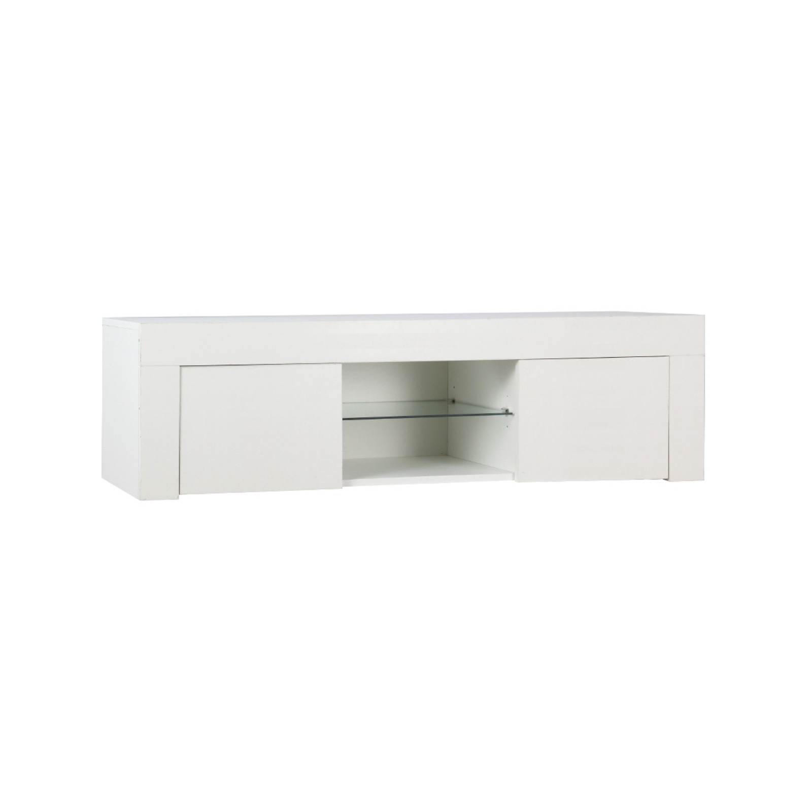 Artiss TV Entertainment Unit RGB LED 130CM White Bunnings