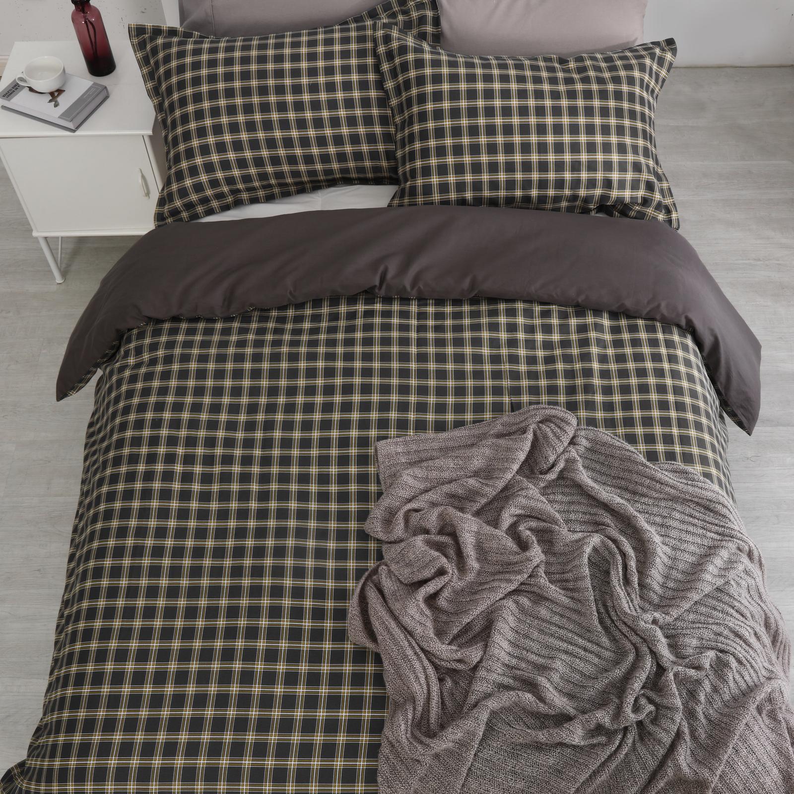 Dreamaker 250Tc Egyptian Cotton Printed Quilt Cover Set King Bed Oxford