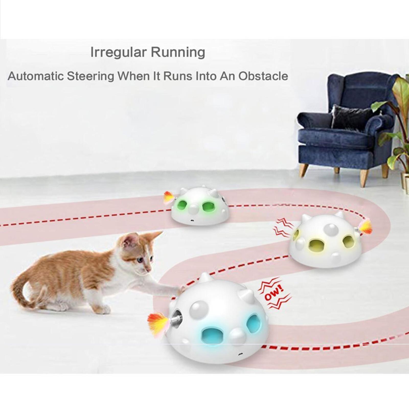 Bentopal Rechargeable Smart Pet Wheelie Hemisphere Cat/Kitten Toy w