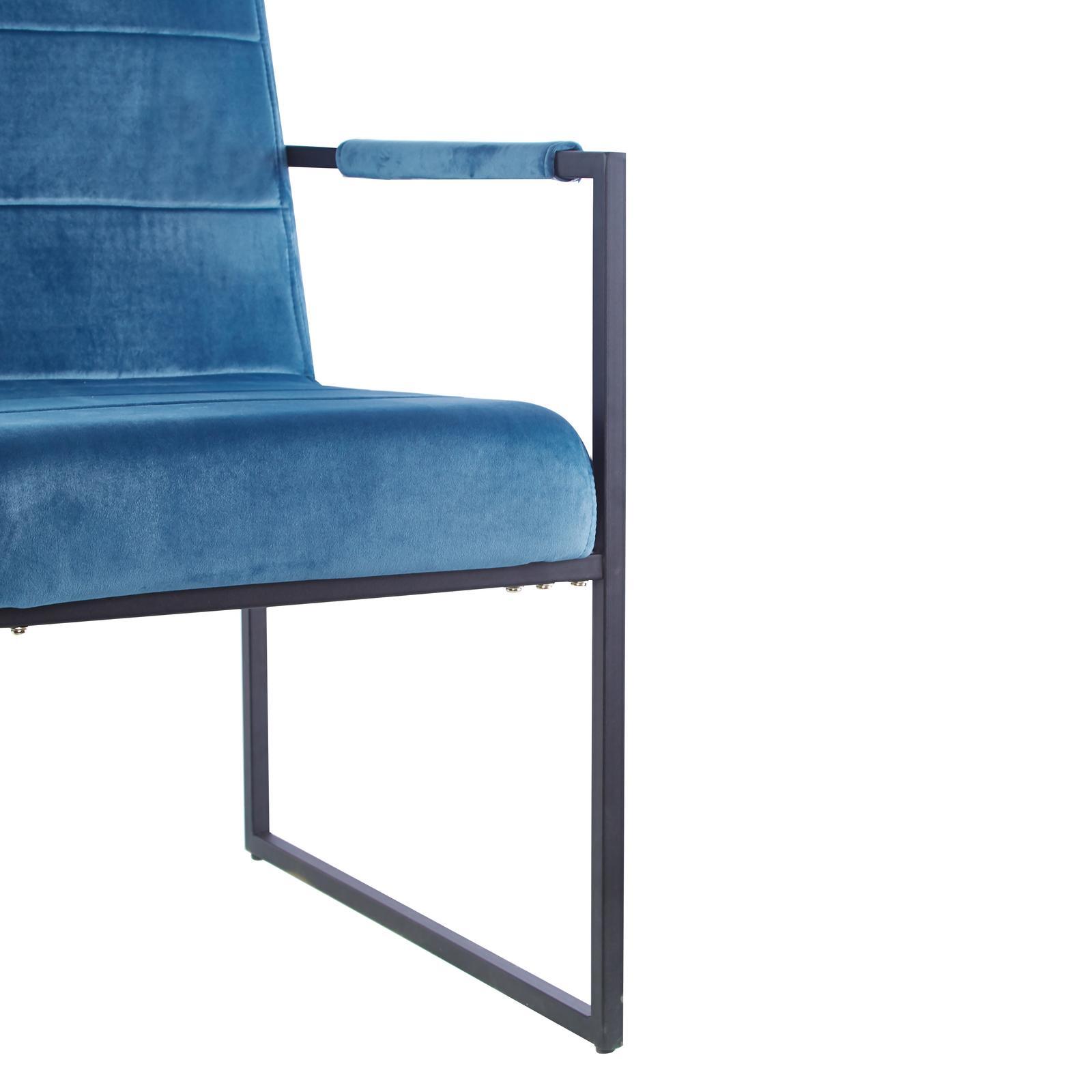 Ginny Dining Chair Velvet Upholstered Plywood Wooden Timber Frame Solid