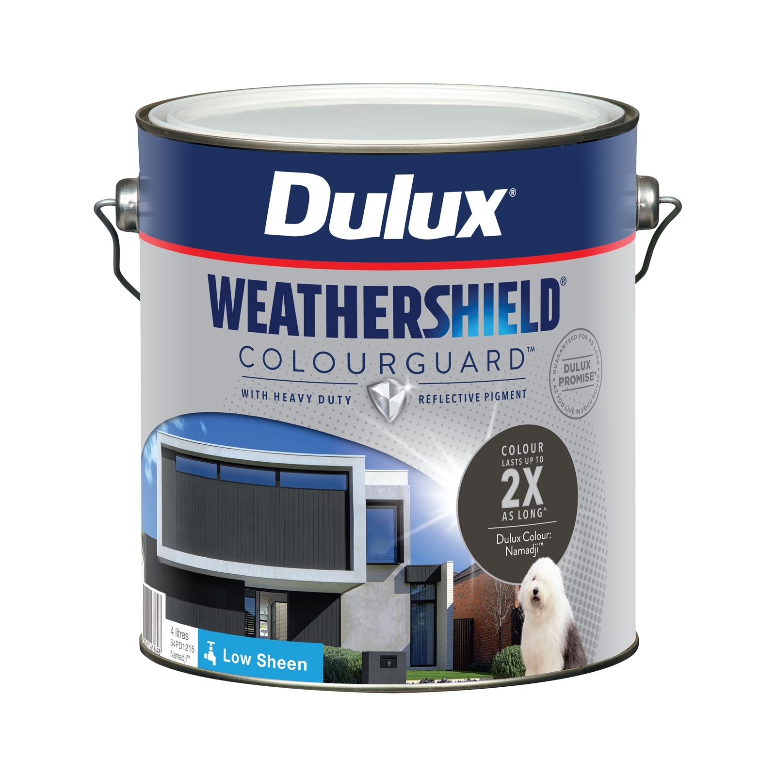 Dulux 4L Low Sheen Namadji Weathershield ColourGuard Exterior Paint