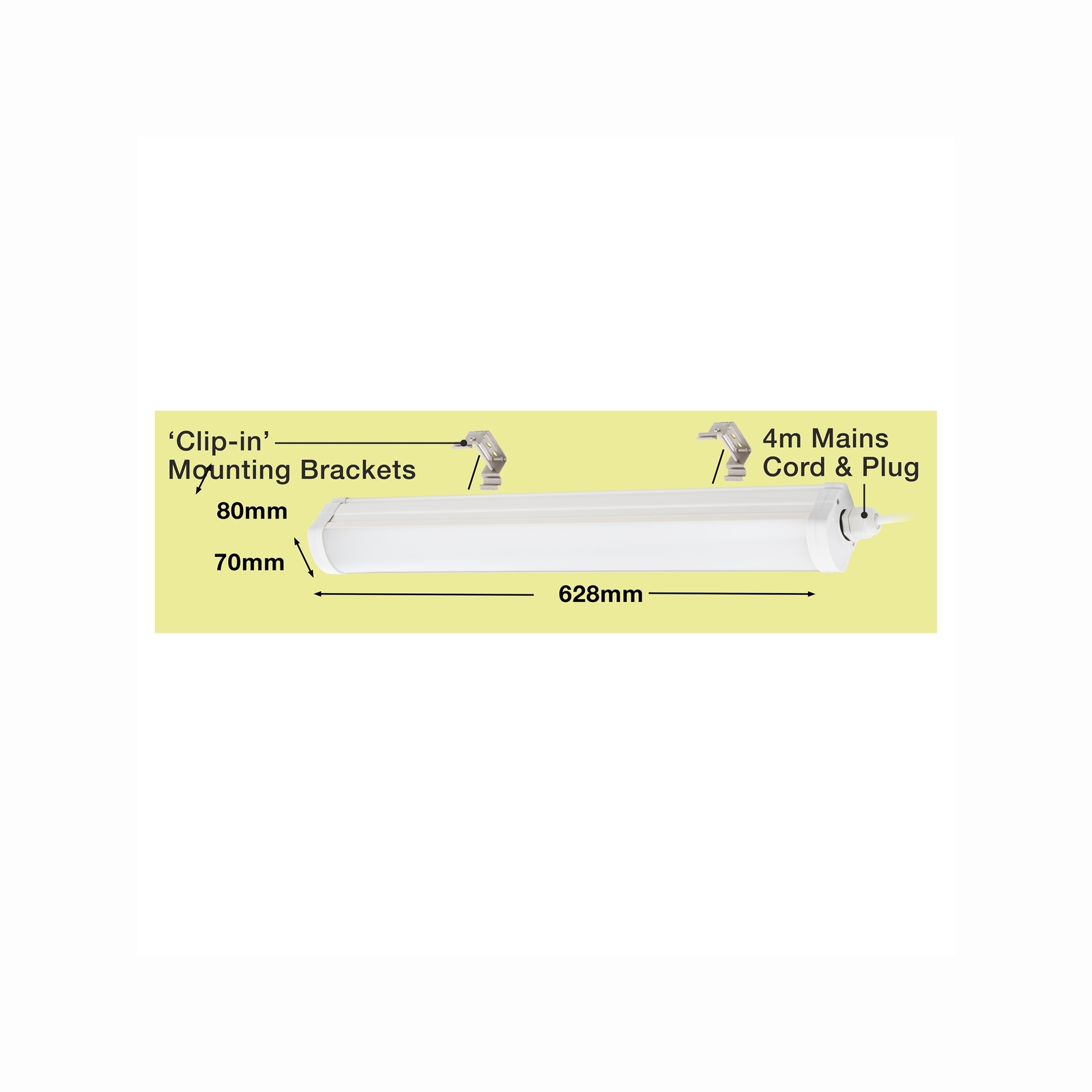 Arlec 20W LED Weatherproof Batten Bunnings Australia