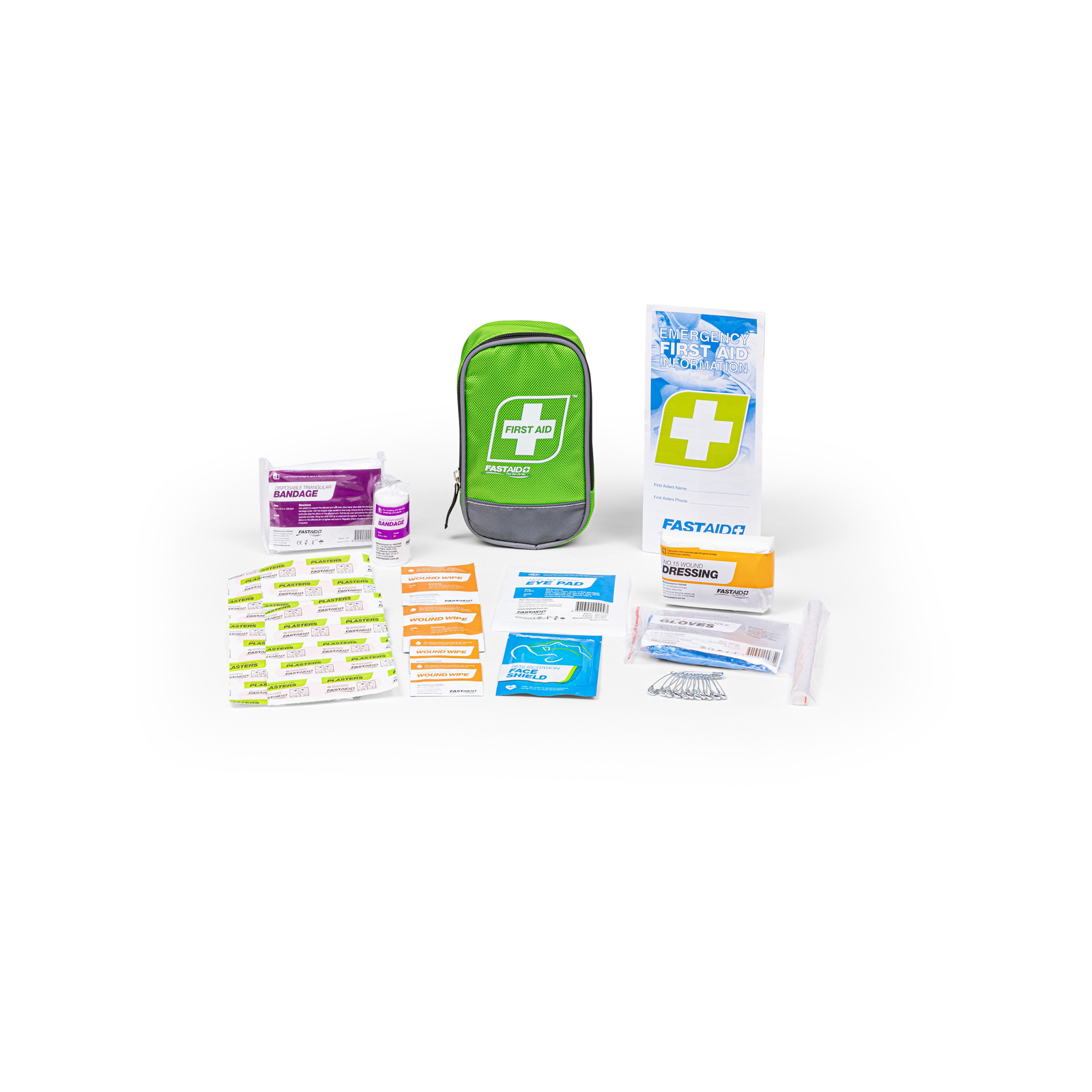 FastAid Compact Green Soft Pack First Aid Kit Bunnings Australia