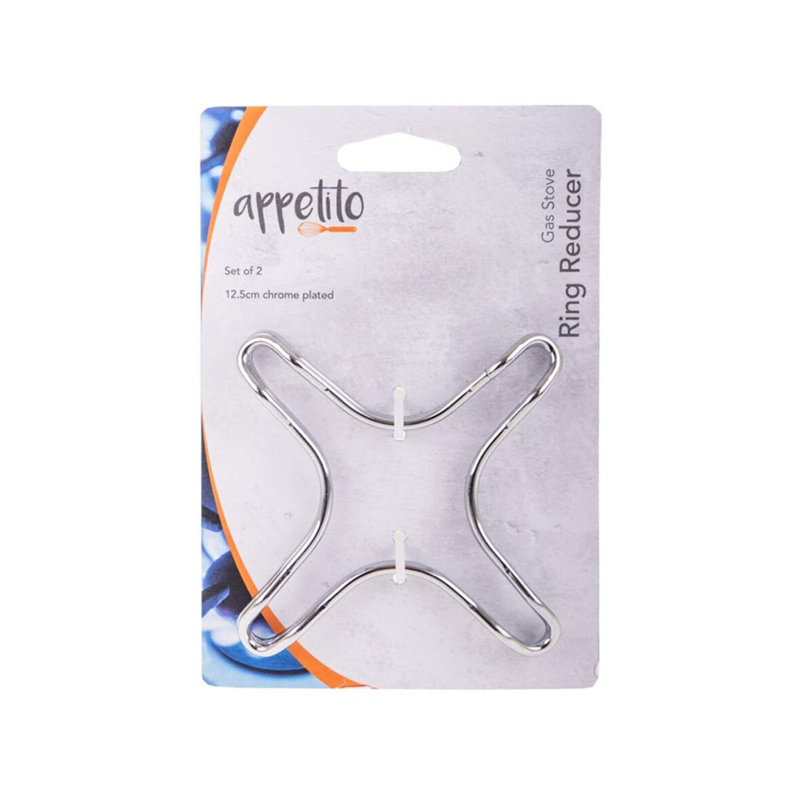 2pc Appetito Kitchen Gas Stove Ring Reducer Chrome Bunnings Australia