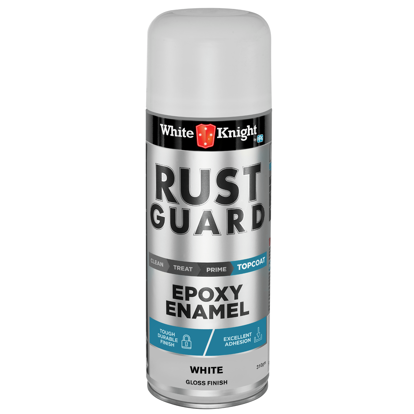 White Knight 310g White Gloss Rust Guard Epoxy Enamel Paint Bunnings