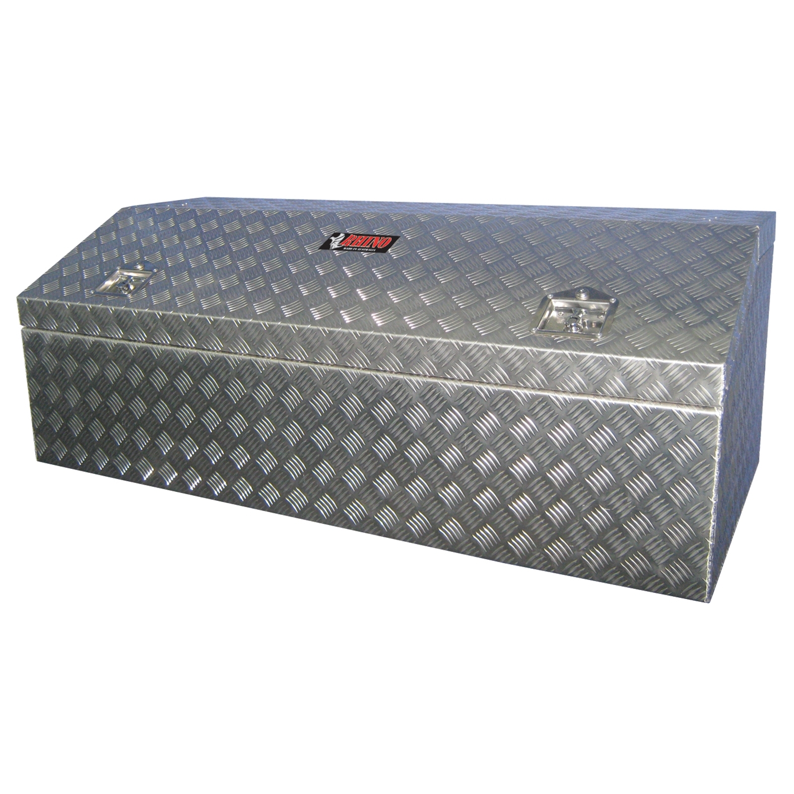 Rhino 1750 x 600 x 510mm Aluminium Checkerplate Tool Box Bunnings