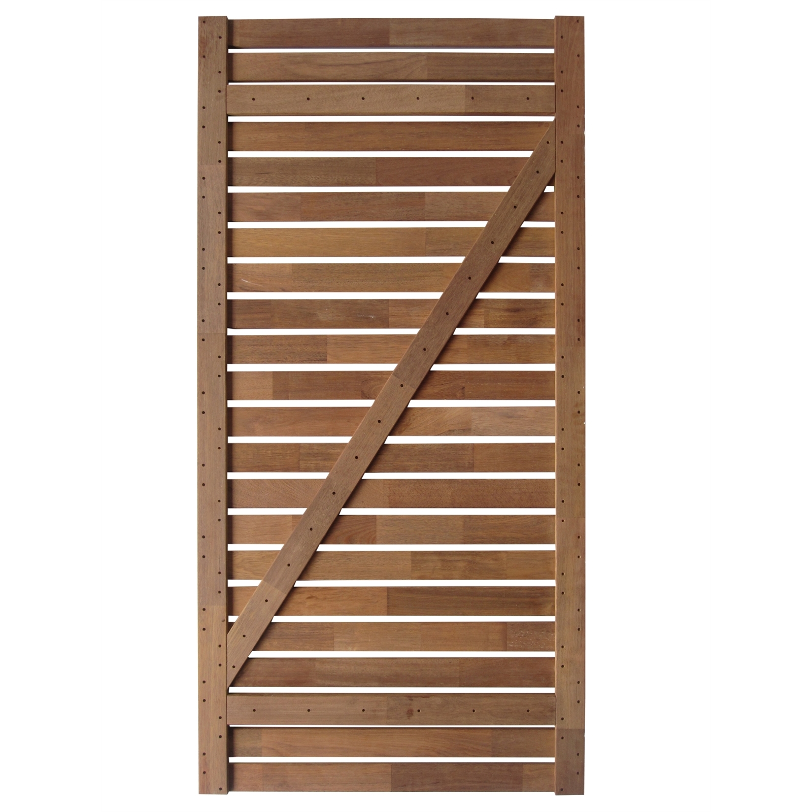 SpecRite 1833 x 900mm Merbau PreOiled Horizontal Slat Gate Bunnings