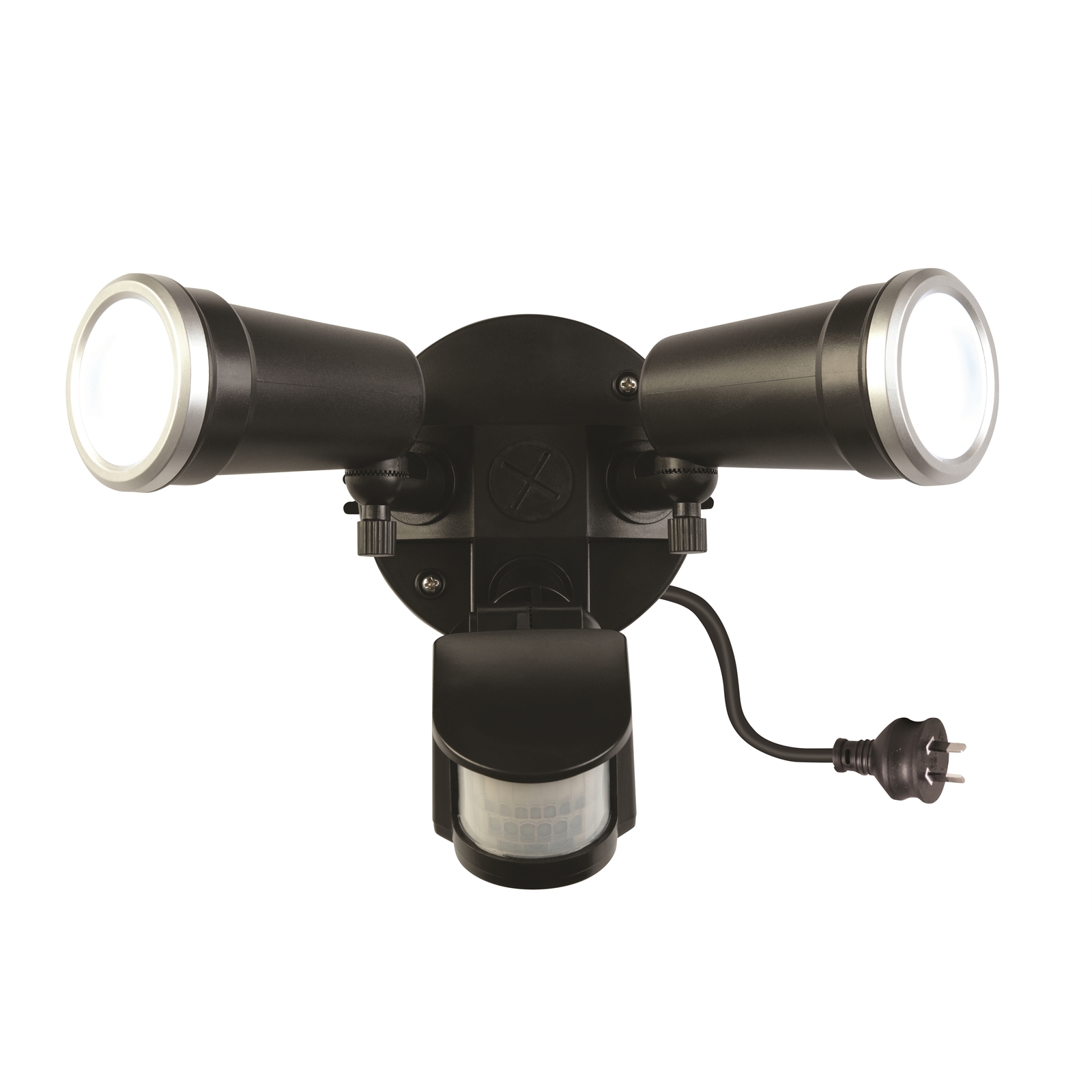 Brilliant Lighting 20W Black Trooper LED DIY Twin Flood Light With