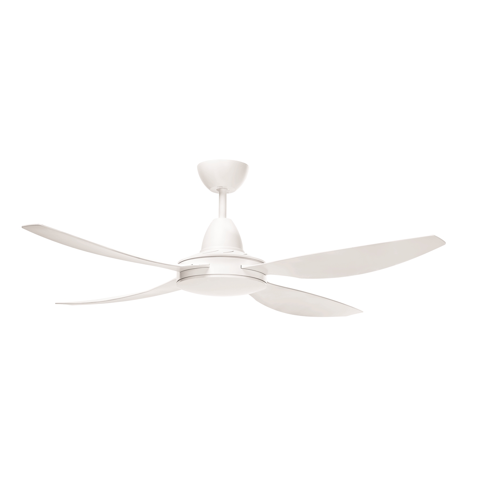 Brilliant 52" 130cm White Piper Ezi Fit 4 Blade Ceiling Fan Bunnings