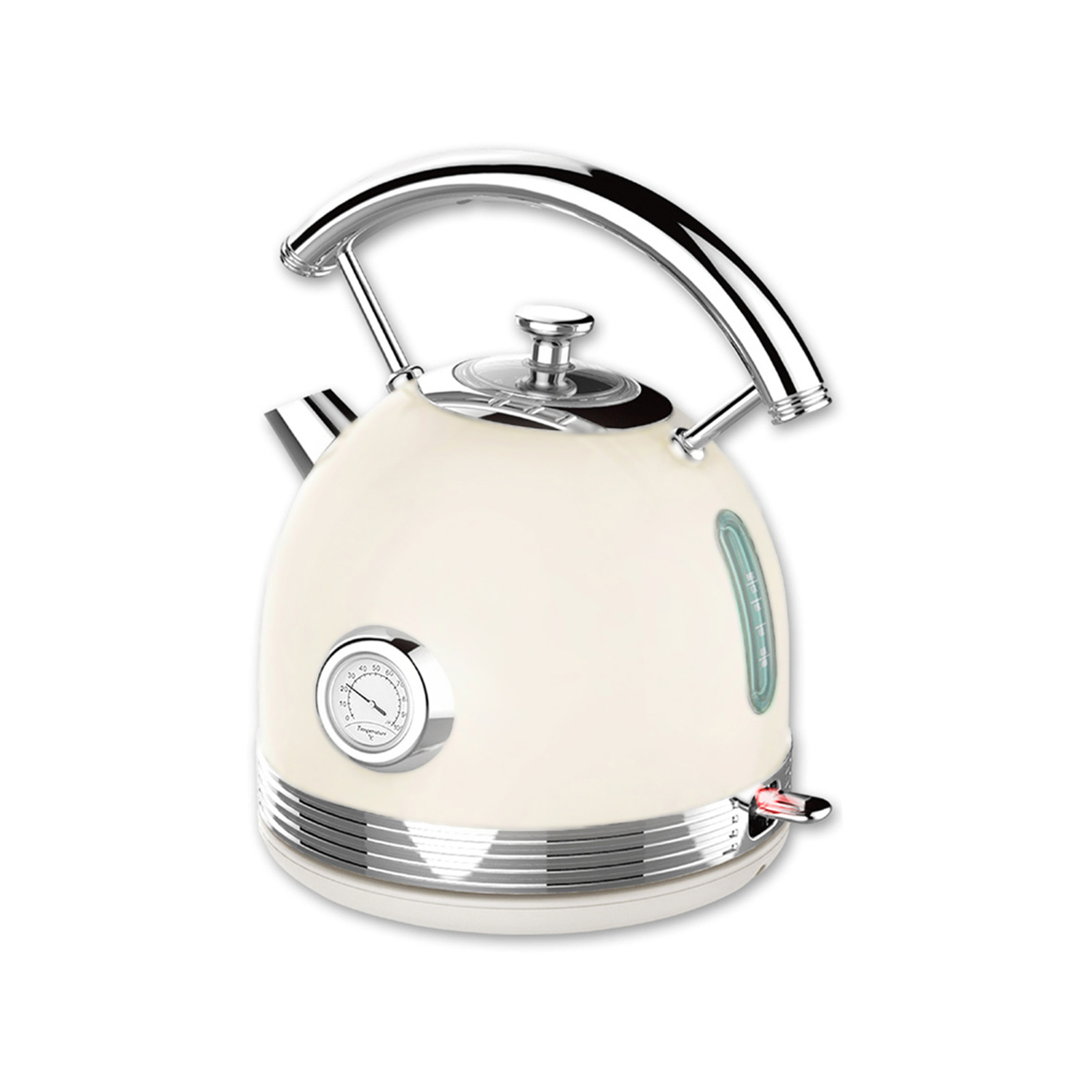 PHILEX 1.7 White Electric Kettle Boiler Stainless Steel Retro