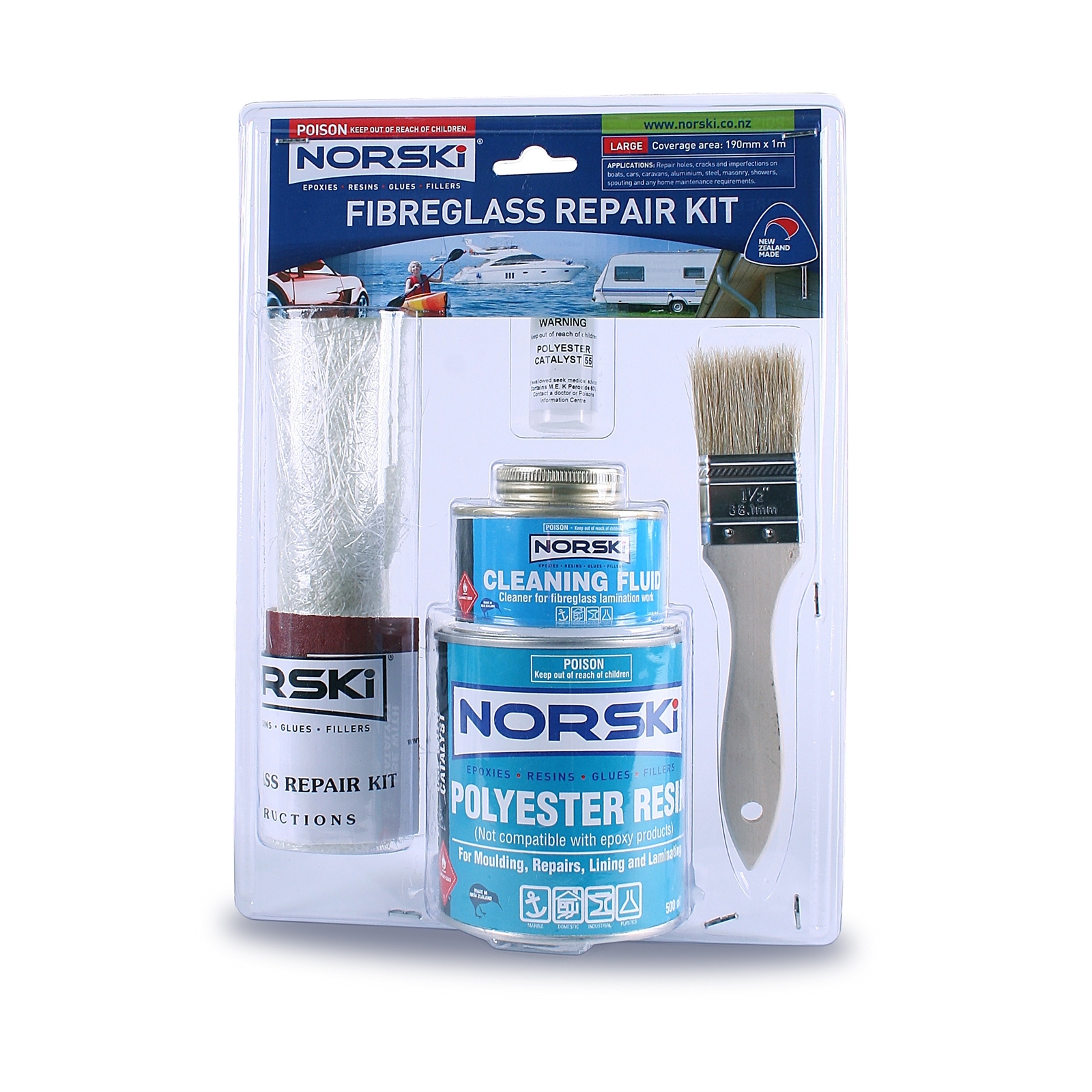 Norski Fibreglass Repair Kit 500ml Bunnings New Zealand