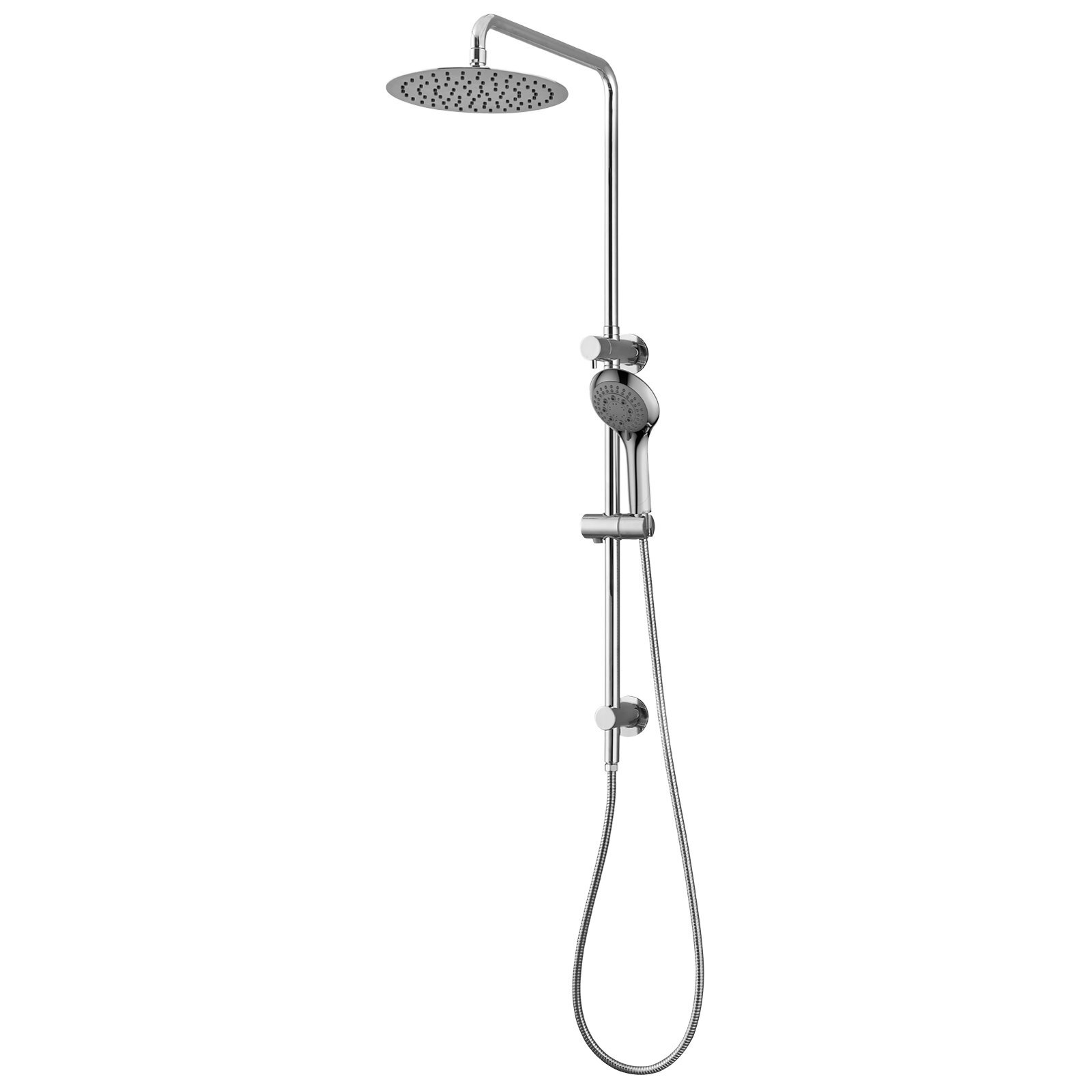 Mondella WELS 3 Star 9L/min Chrome Resonance Shower Exposed Rail And