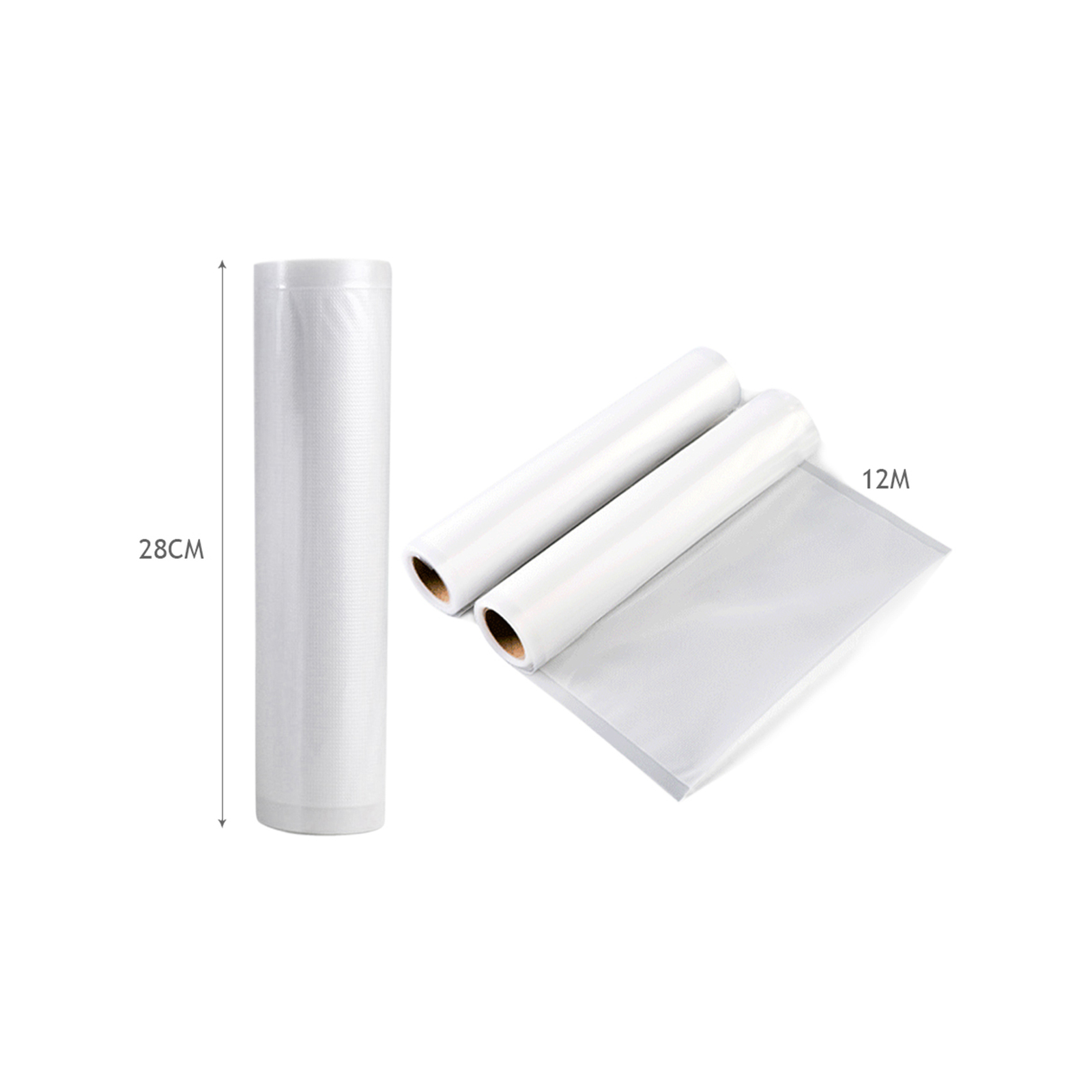 TOQUE Vacuum Food Sealer Seal Bags Rolls Saver Storage Commercial Grade