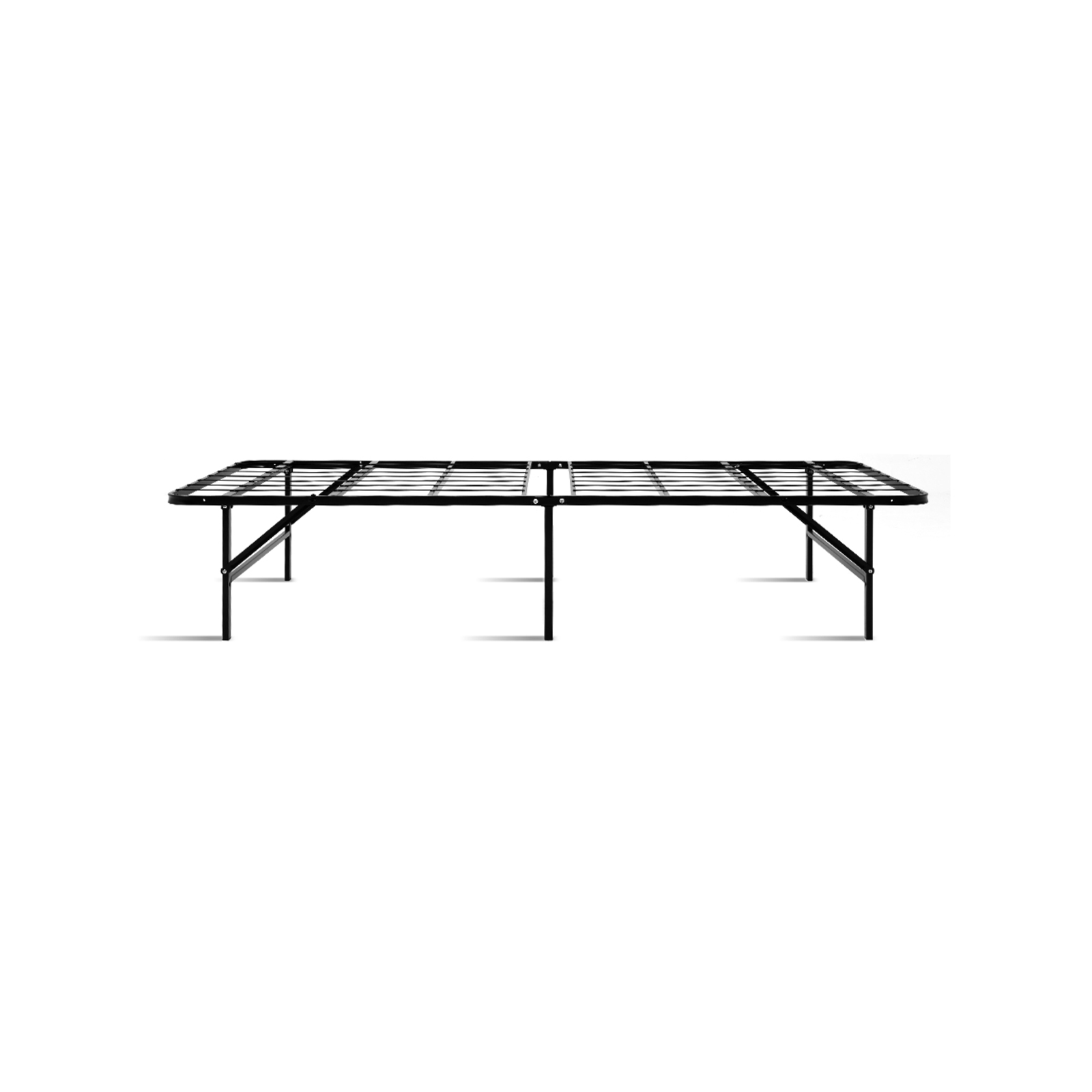 Artiss Folding Bed Frame Black Metal Bedframe Base Single Size
