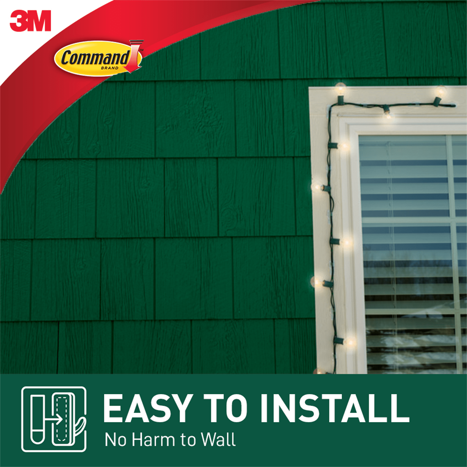 Command™ Outdoor Light Clips With Foam Strips Value Pack Bunnings