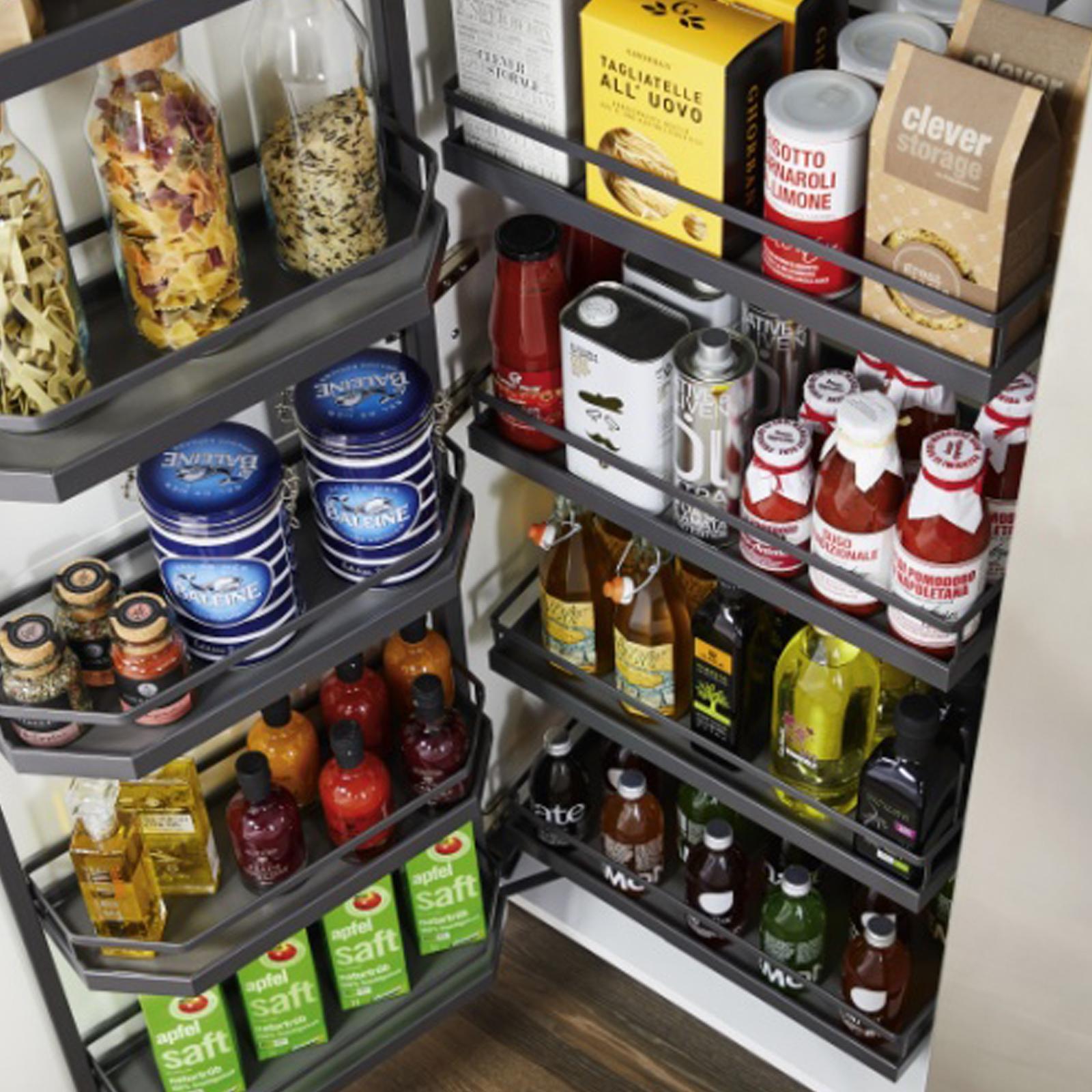 Hafele 600 x 1700mm Anthracite Tandem Pantry Bunnings Australia