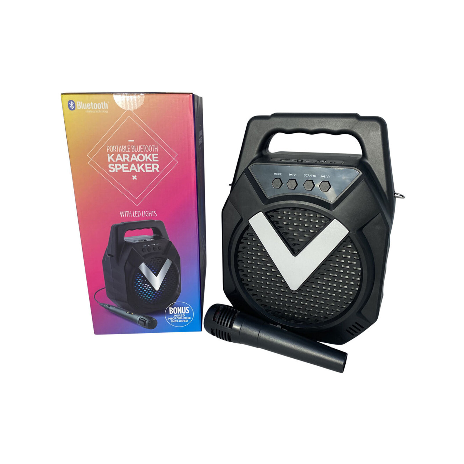 Karaoke Speaker w/ Wired Microphone Bunnings Australia