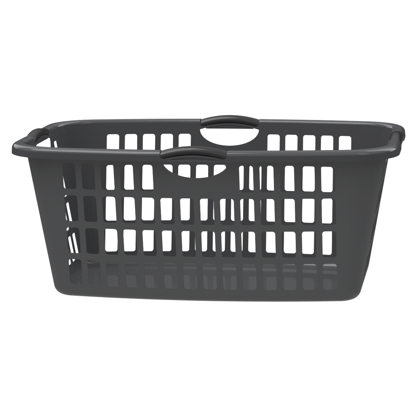HomeLeisure 67L Charcoal Rectangular Jumbo Laundry Basket Bunnings