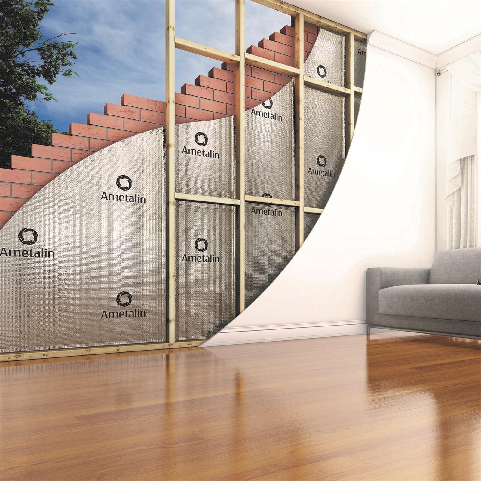 Ametalin 1350mm x 60m SilverWrap Microperforated LD Vapour Permeable