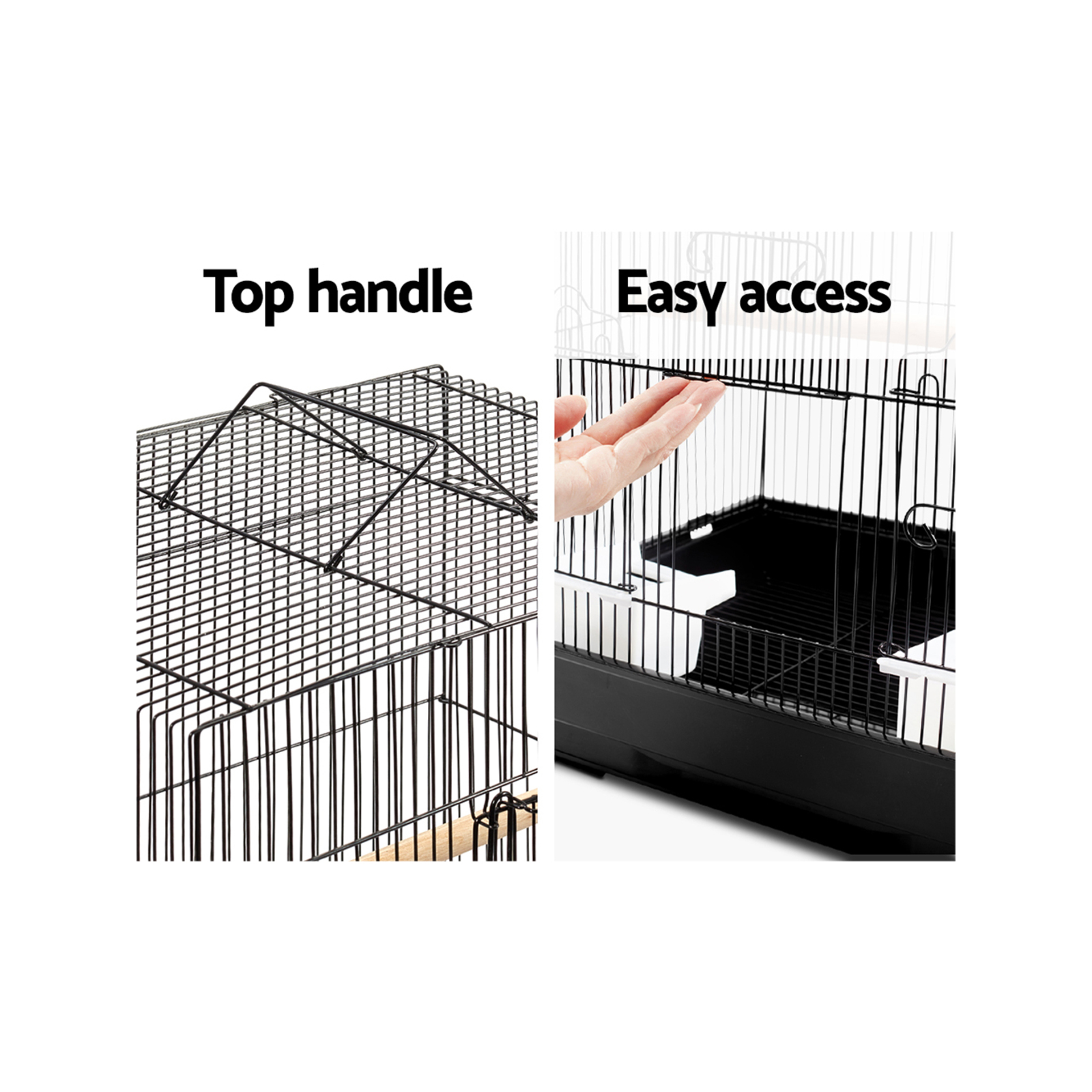 i.Pet Bird Cage Pet Cages Aviary 88CM Small Budgie Parrot Finch Budgie