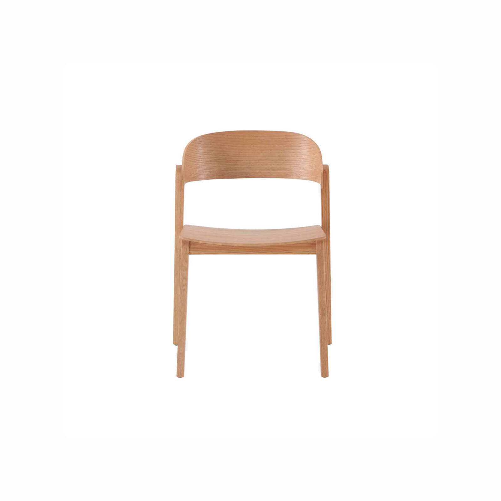Simplife Set of 2 Moooi Stackable Natural Colour Timber Dining Chairs