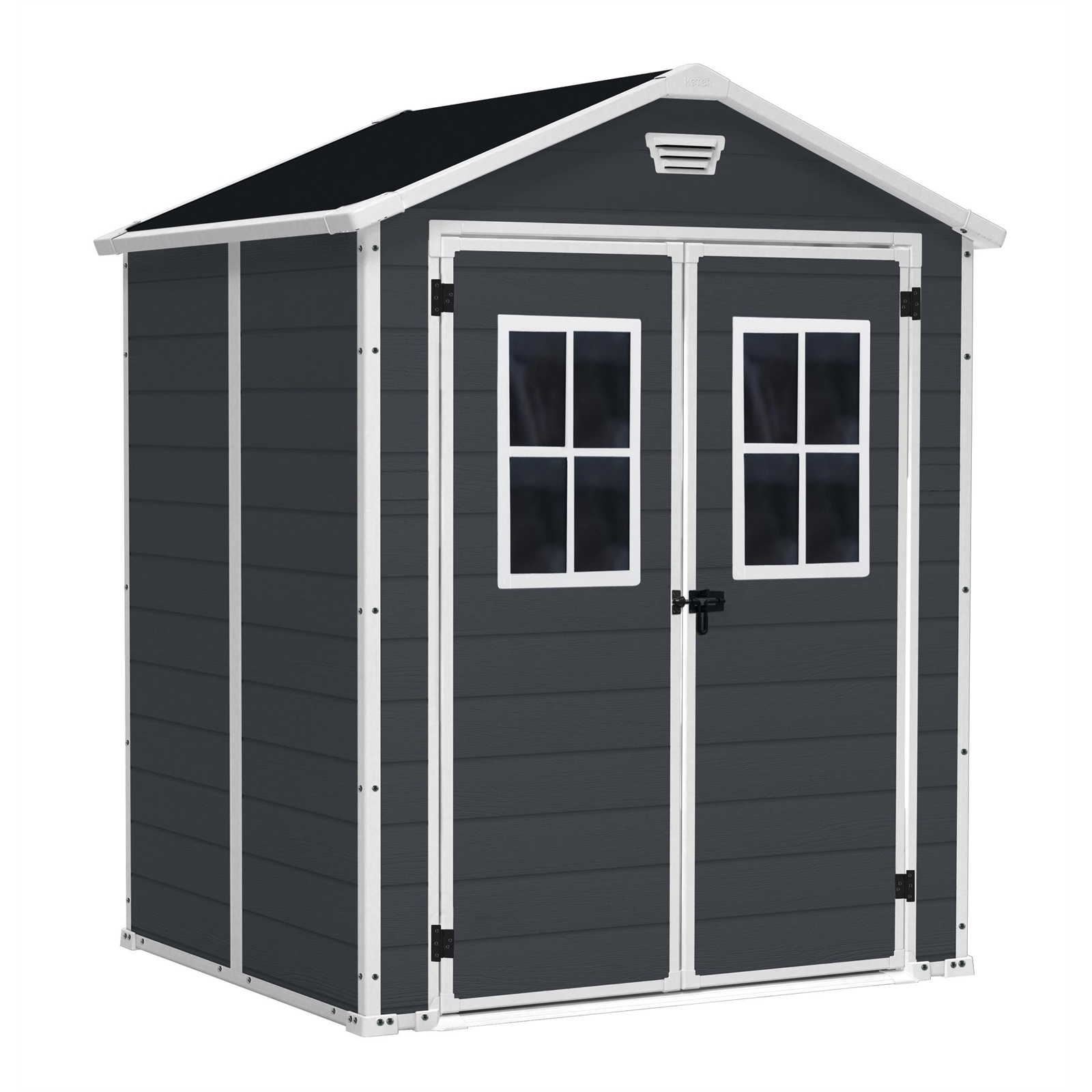 Keter 1850 x 1520 x 2260mm Manor 6 x 5 Plastic Garden Shed Bunnings