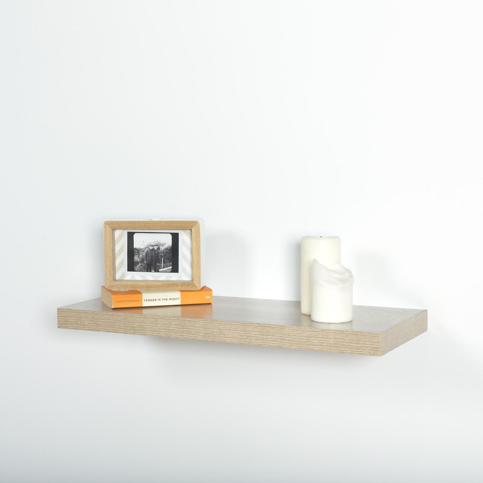 Flexi Storage 600 x 240 x 38mm Oak Floating Shelf Bunnings New Zealand