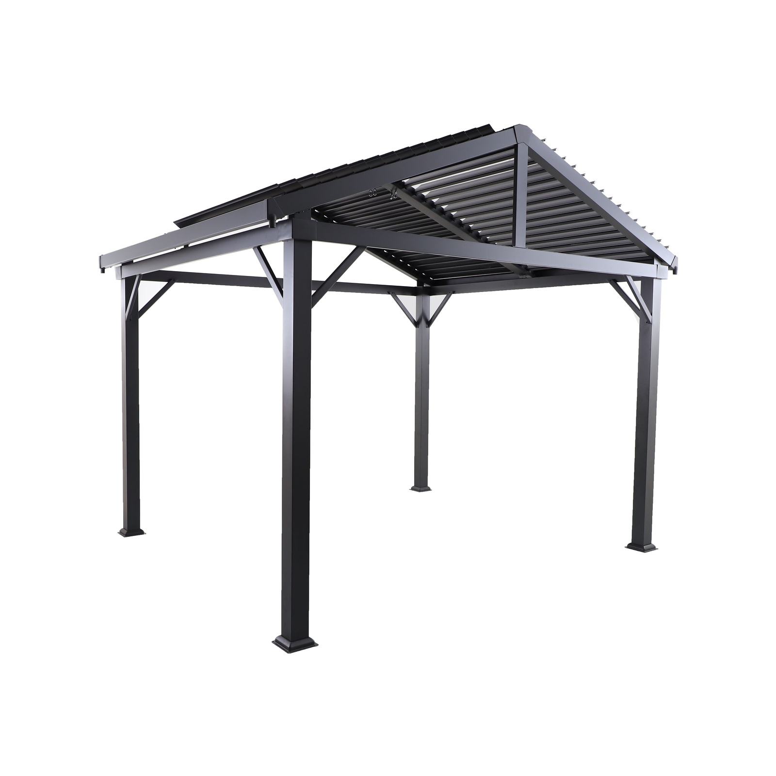 Mimosa 3.66 x 2.95m Lava Brighton Louvre Panel Gazebo Bunnings Australia