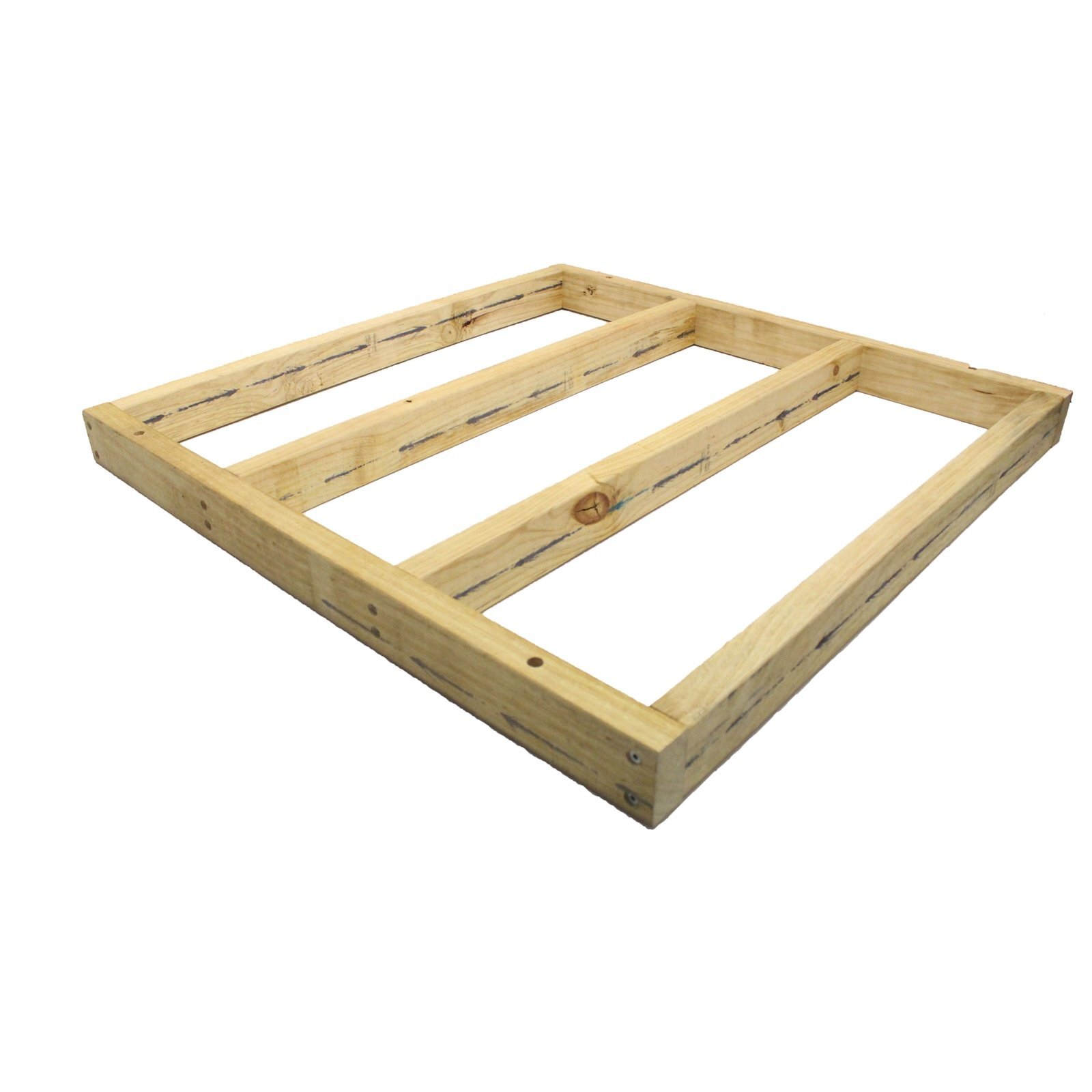 1116 x 1116mm Modular Decking 90 x 45mm Base Frame Flat Packed