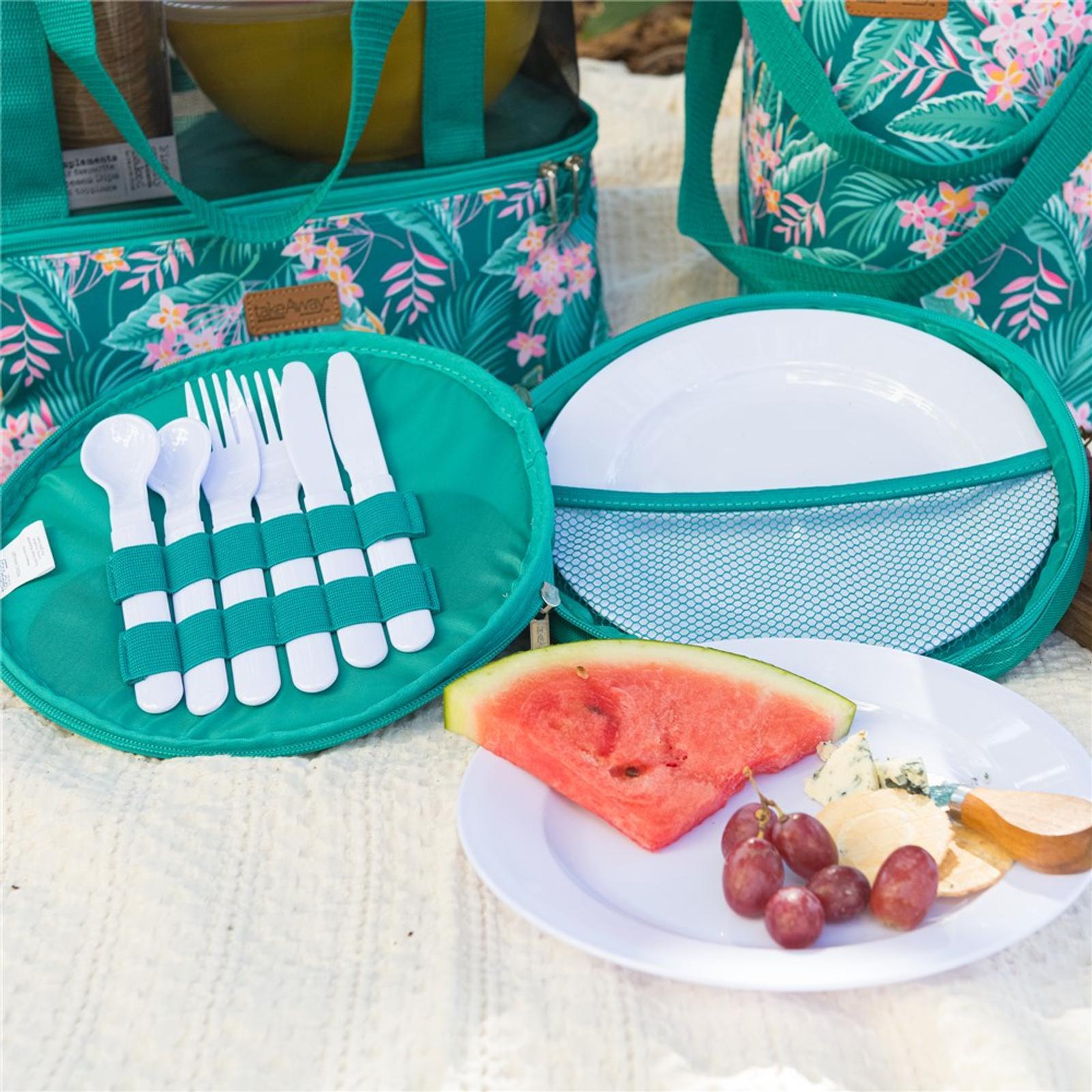 TakeAway Picnic 8 Piece Wallet Set Jungle Bunnings Australia