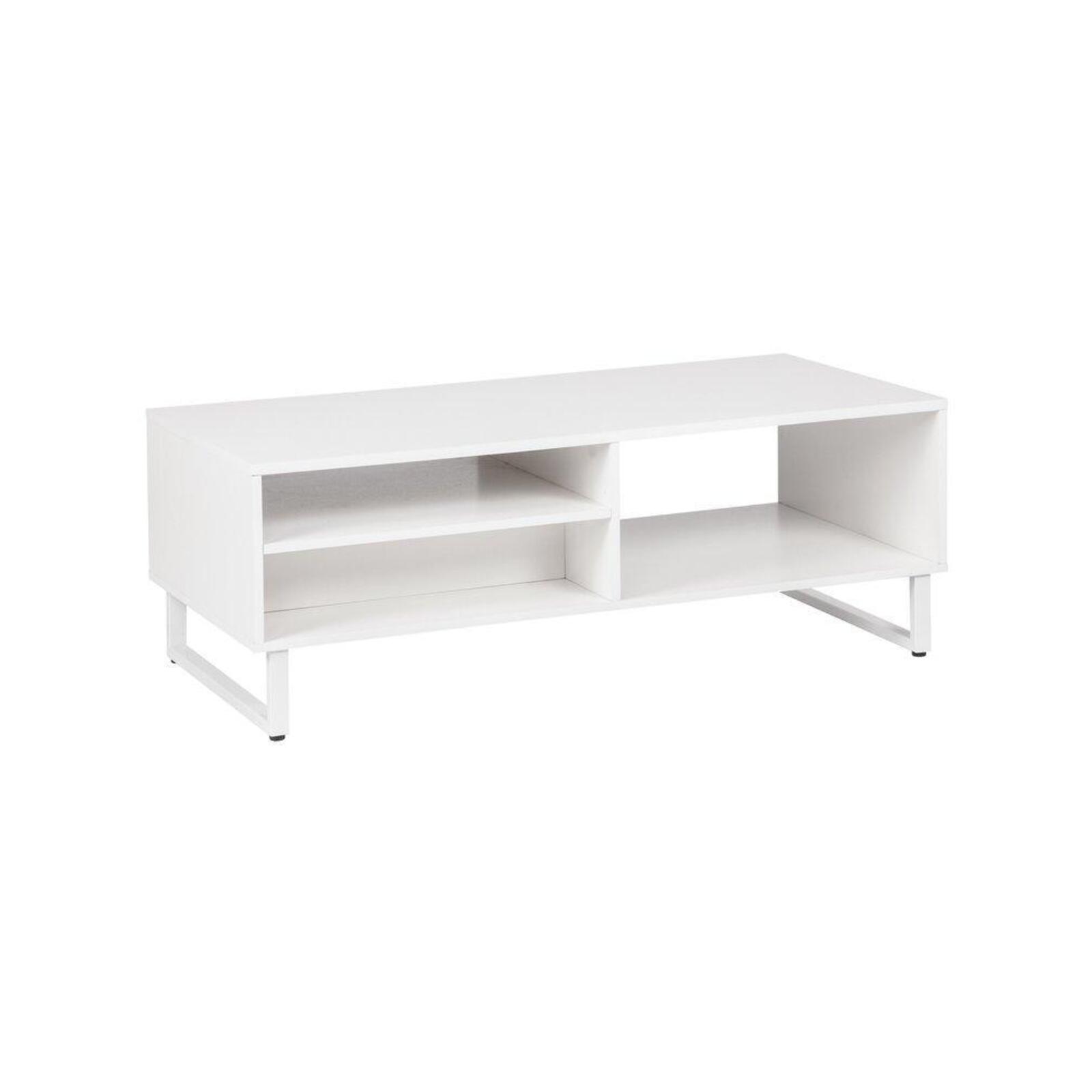 Ashley Collection Open Shelf Coffee Table W/ 1Drawer White