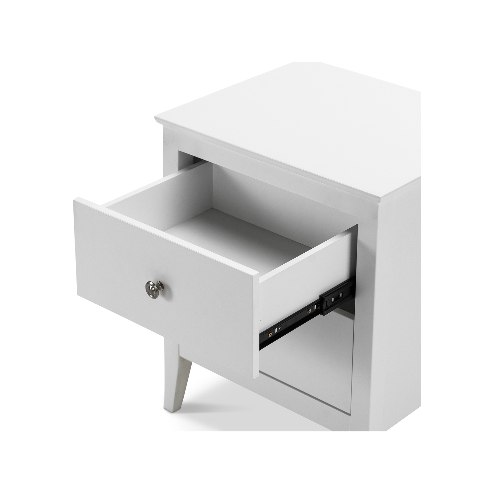 Avana White 2 Drawer Bedside Table Bunnings Australia