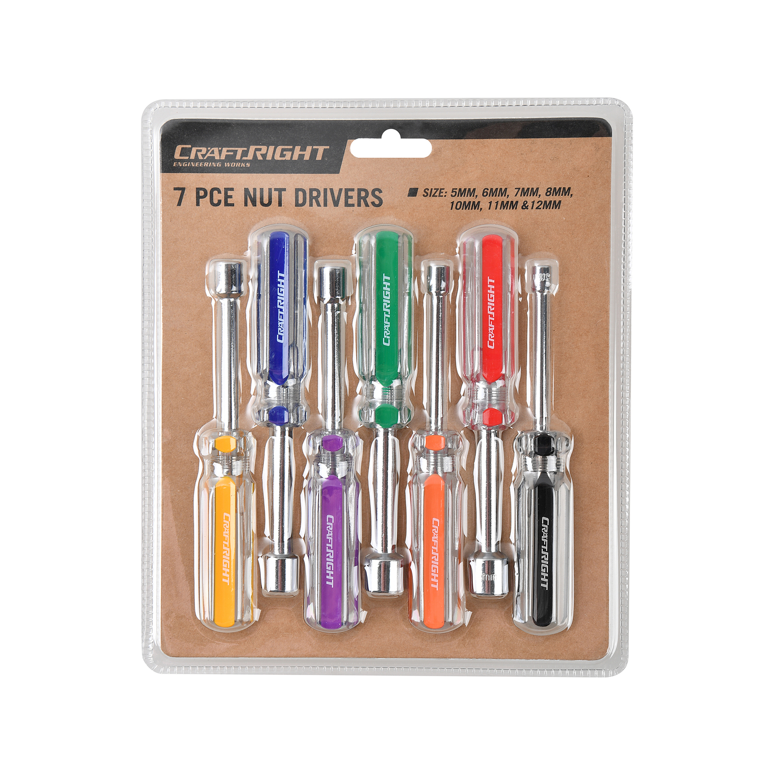 Craftright 7 Piece Nut Drivers Bunnings Australia