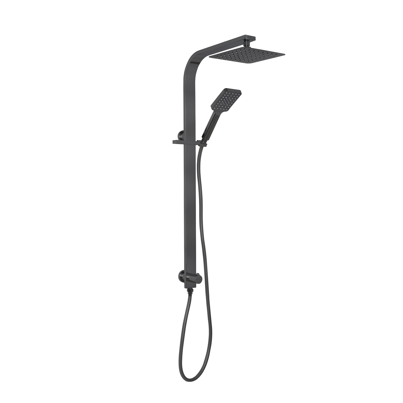 Aquatica Luxeo Gun Metal Shower Centre (Square Head) Bunnings New Zealand