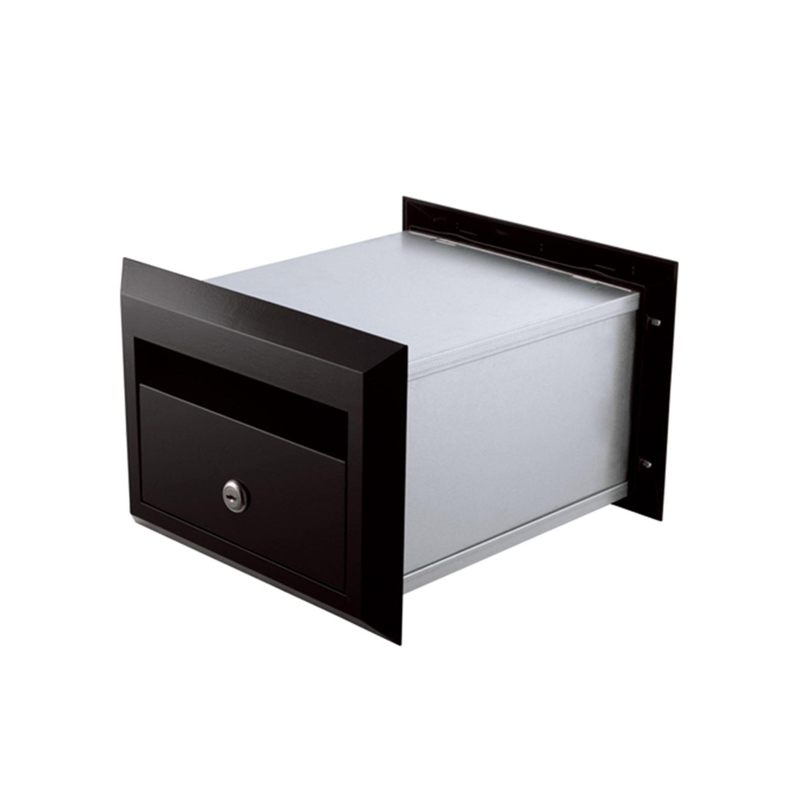 Sandleford 230mm Black Brickies Front And Back Letterbox With Front