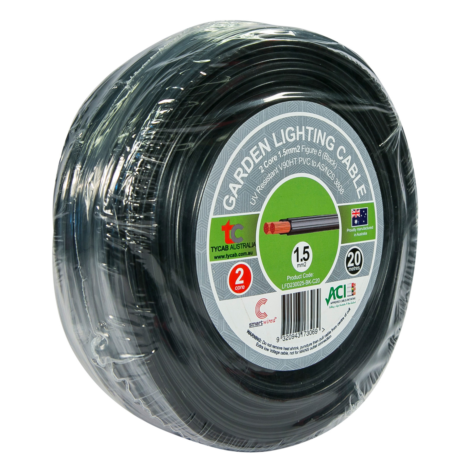 Tycab Cables 1.5mm² x 20m 2 Core 12v Garden Cable Bunnings New Zealand