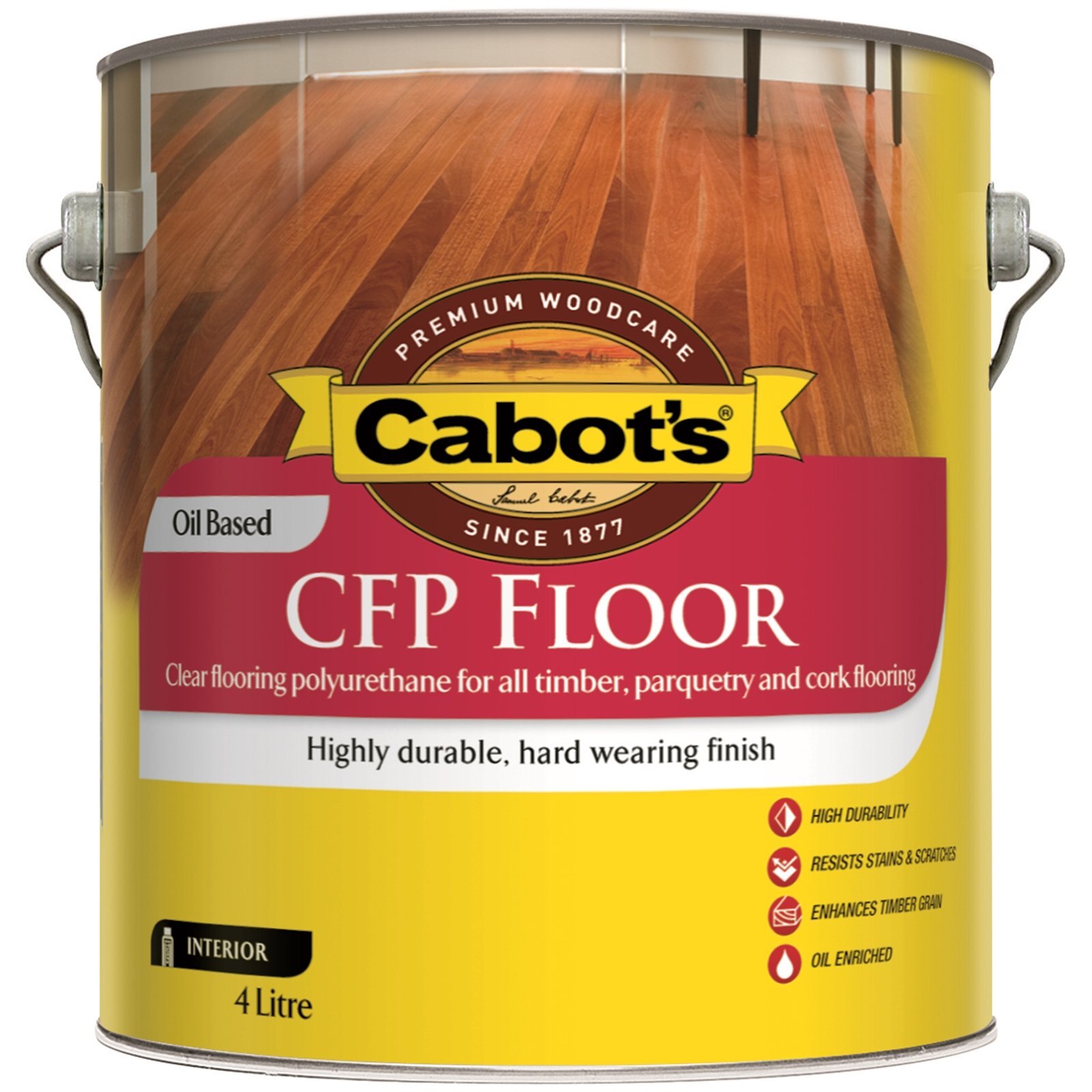 Cabot's 4L Gloss Cabothane Clear CFP Floor Polyurethane Bunnings
