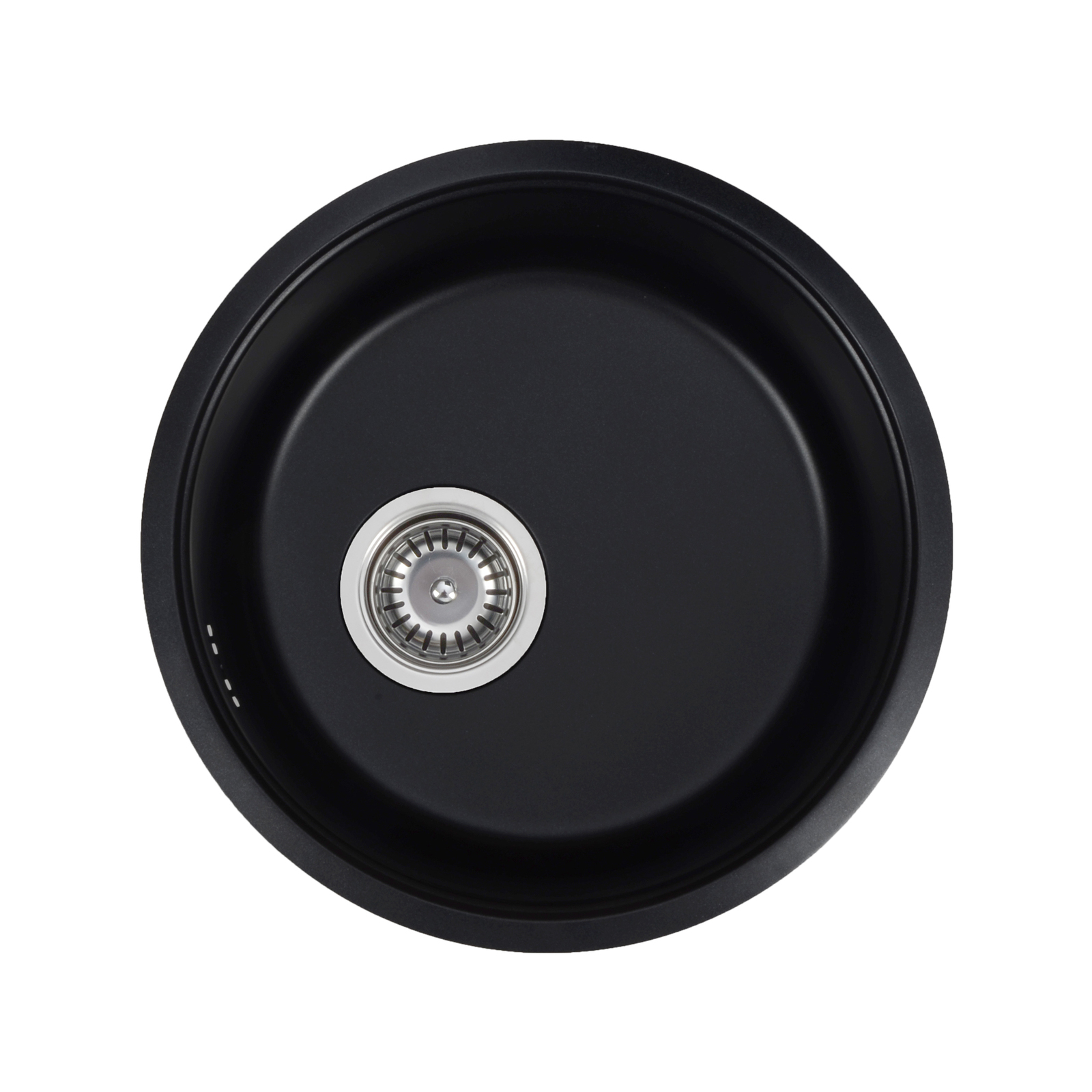 Mondella Resonance Matte Black Single Bowl Round Sink Bunnings New