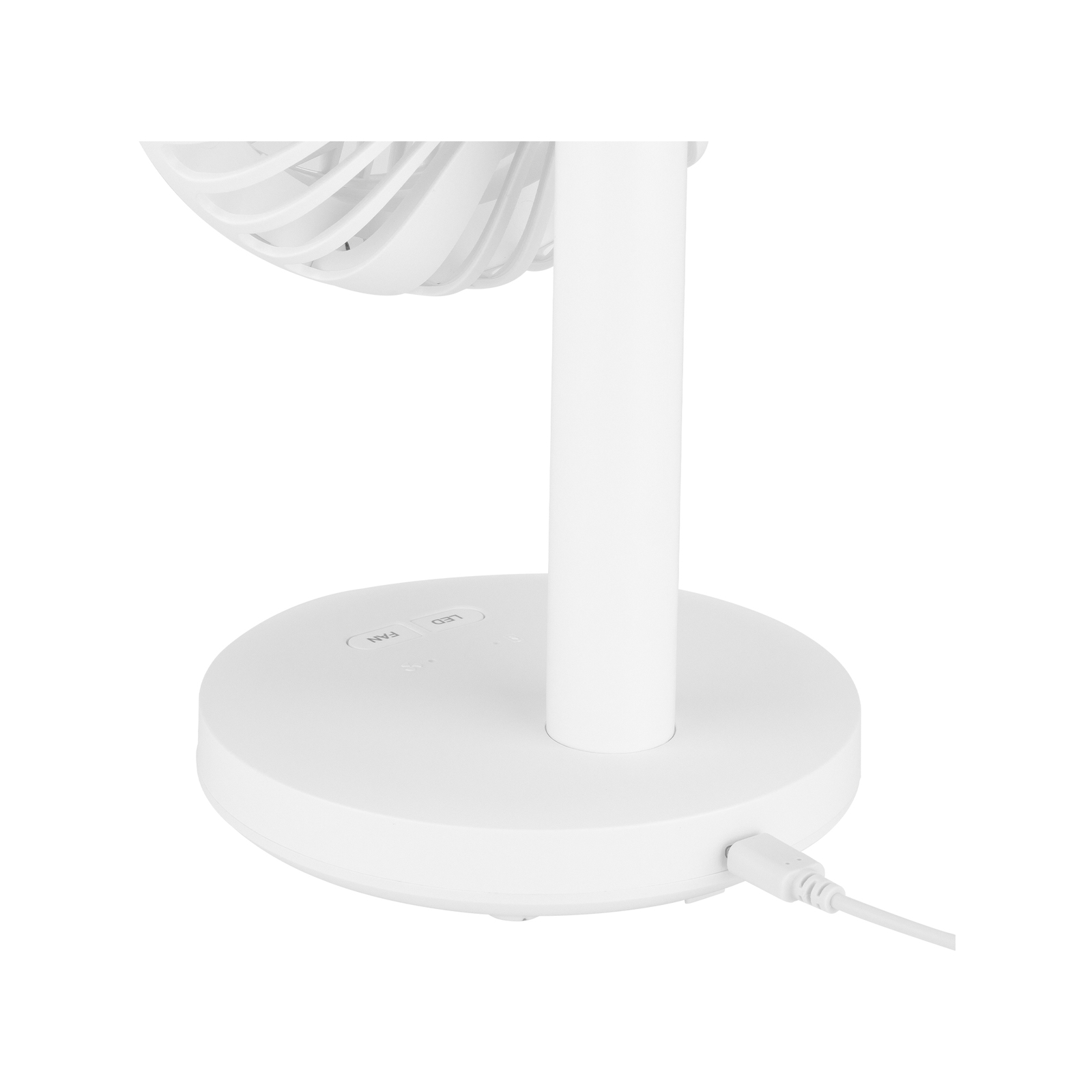 Arlec 13cm White LED Light USB Desk Fan Bunnings New Zealand