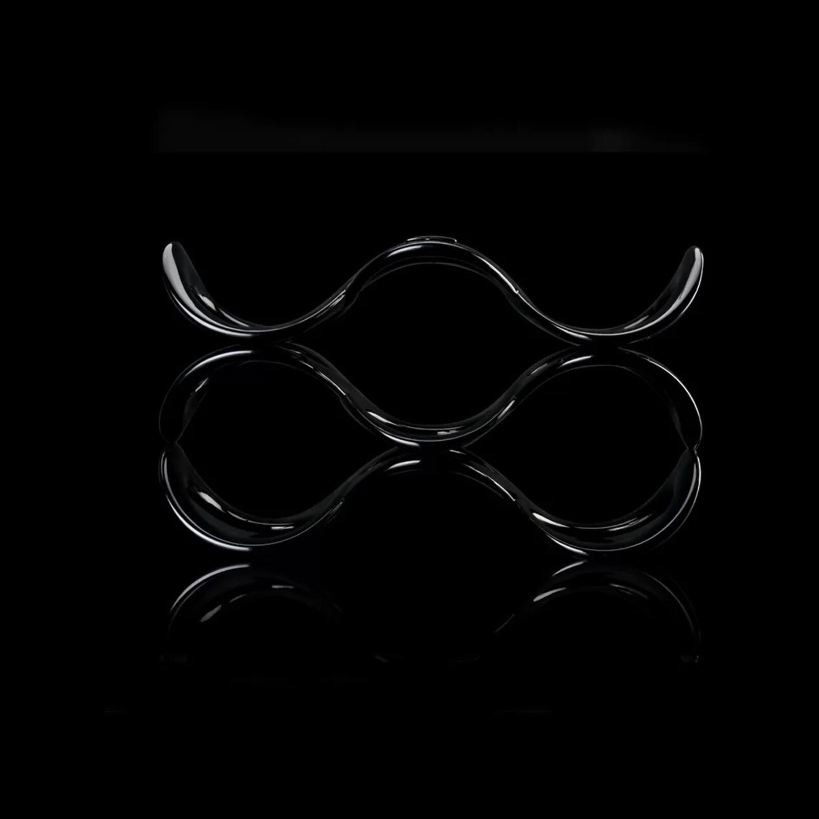 Guzzini 32.4x18.2cm Wine Bottle Rack Storage Holder Black Bunnings