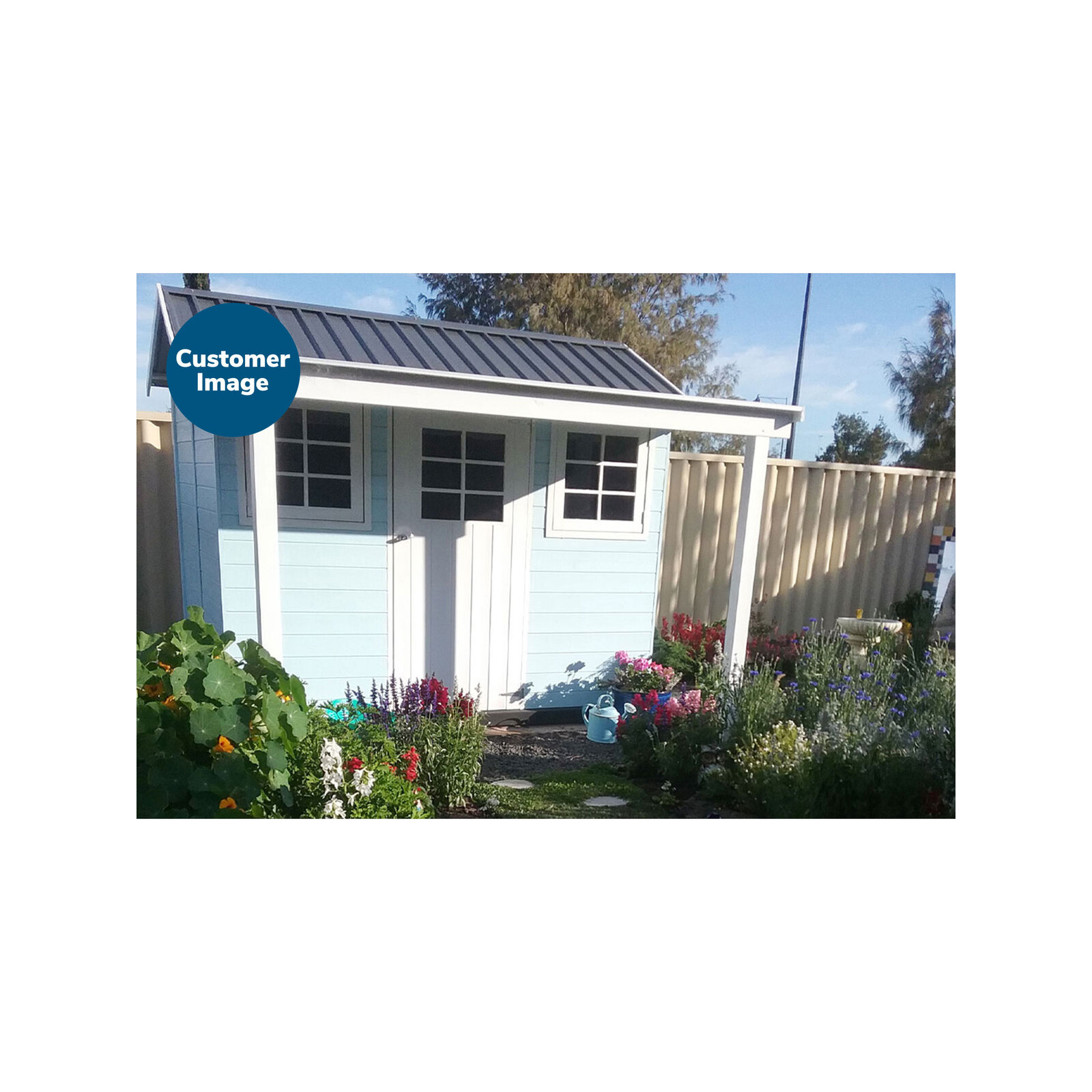 STILLA 2.74 x 1.93 x 2.36m Hazel Cedar Shed Bunnings Australia