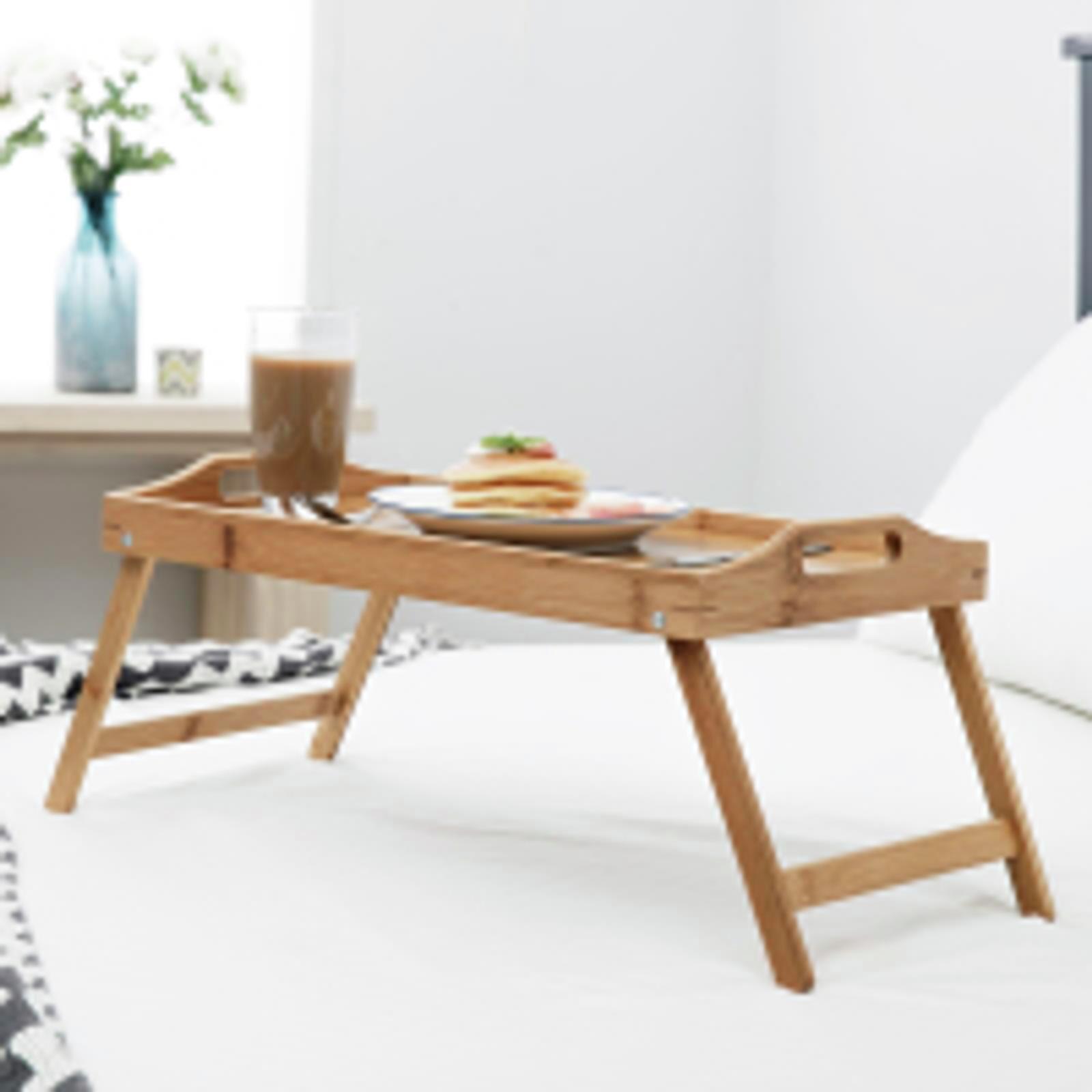Gourmet Kitchen Bamboo Bed Tray Natural Brown Bunnings Australia