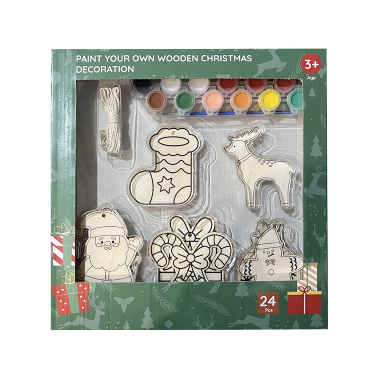Paint Your Own Wooden Christmas Decorations Kit Bunnings Australia