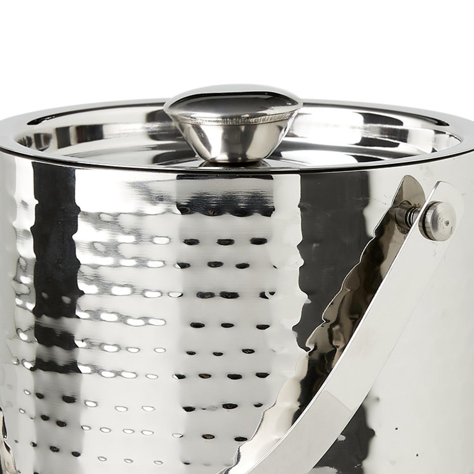 Salisbury & Co Hemingway Hammered Ice Bucket with Lid 15.5x16.5cm