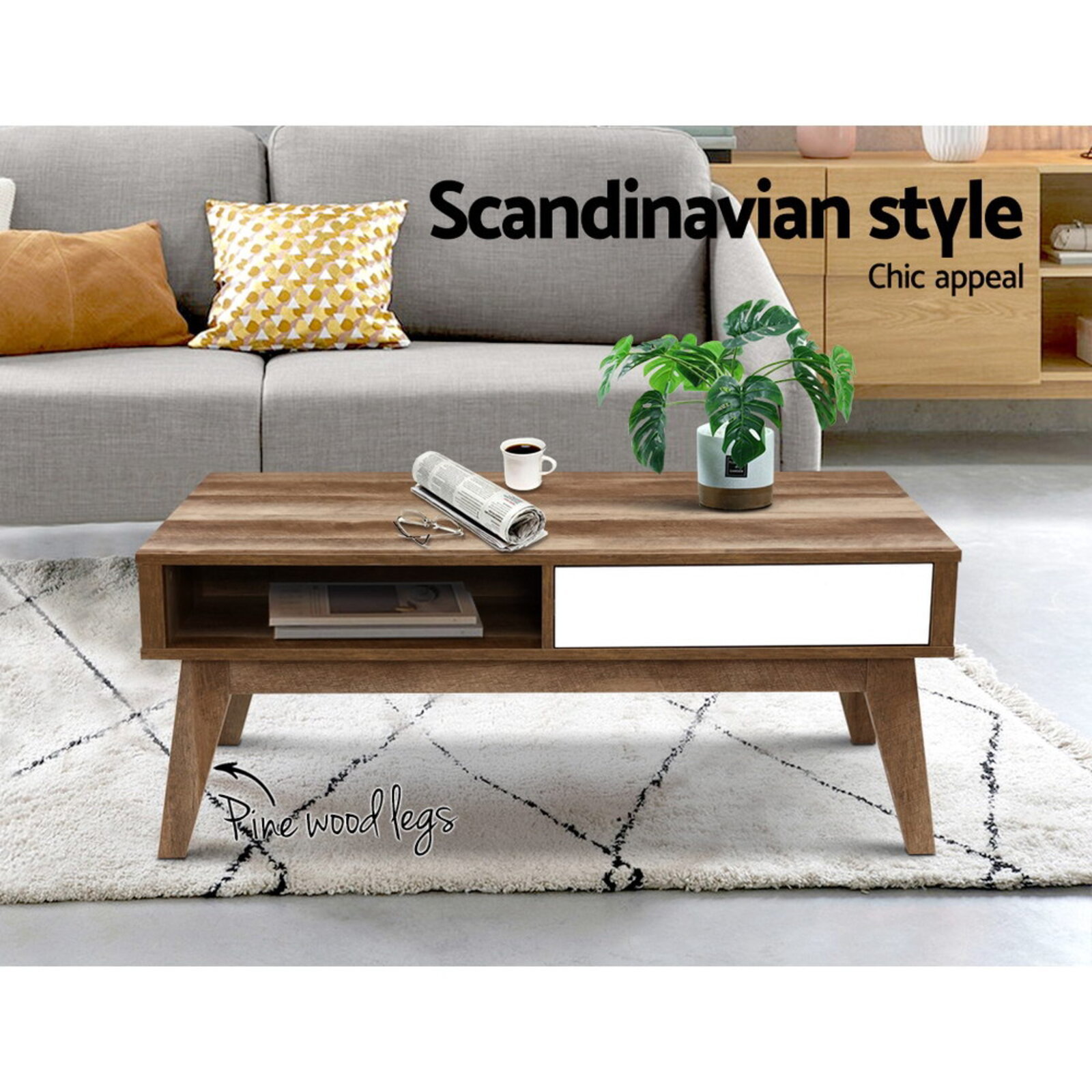 Artiss Sanna Coffee Table Bunnings Australia