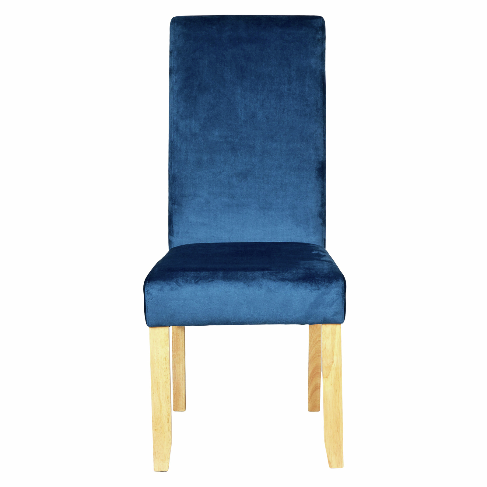 Set of 2 Velvet Dining Chairs Fabric Modern Wooden Legs Dressing Room